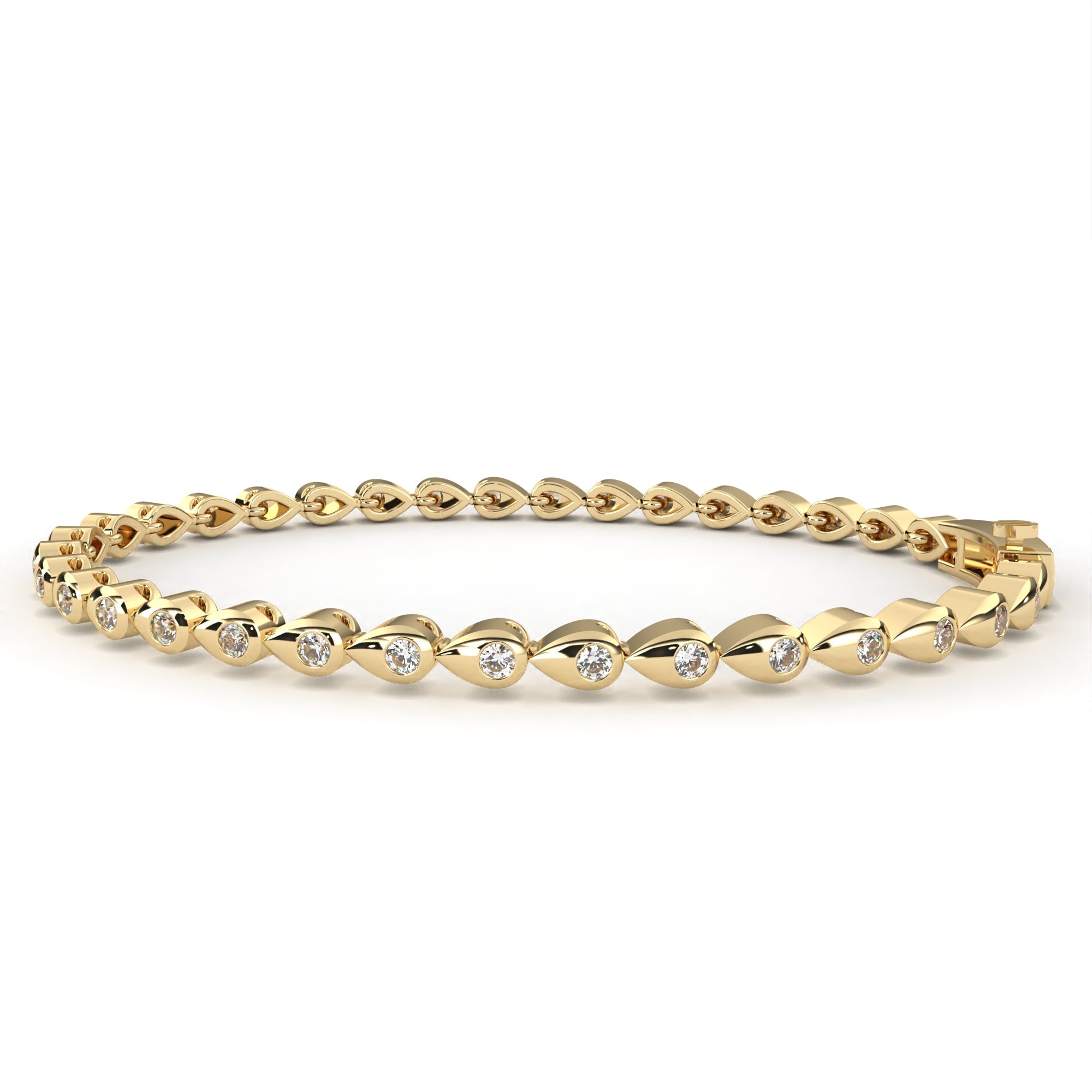 1.02 ct Radiant Embrace Bracelet 9k