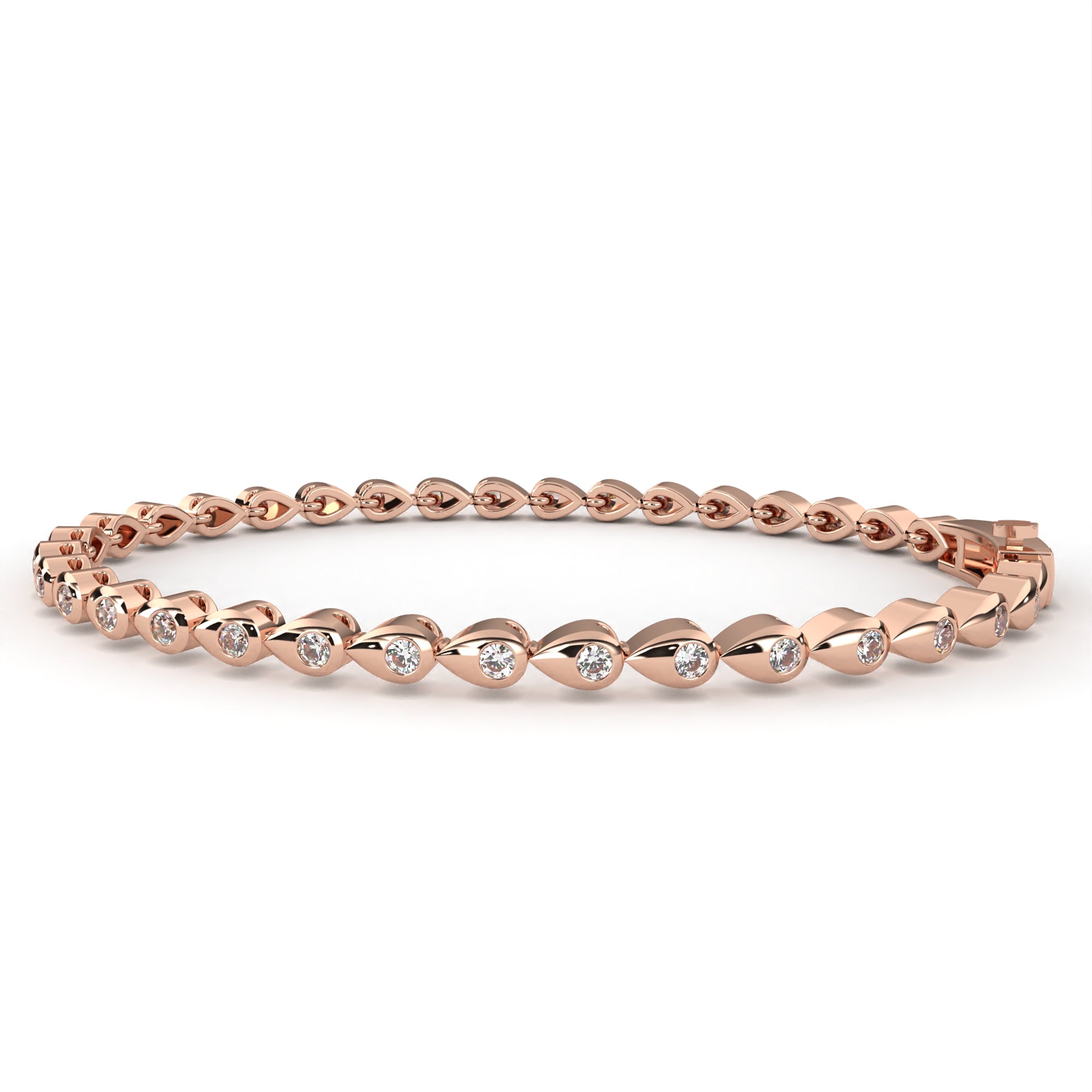 1.02 ct Radiant Embrace Bracelet 9k