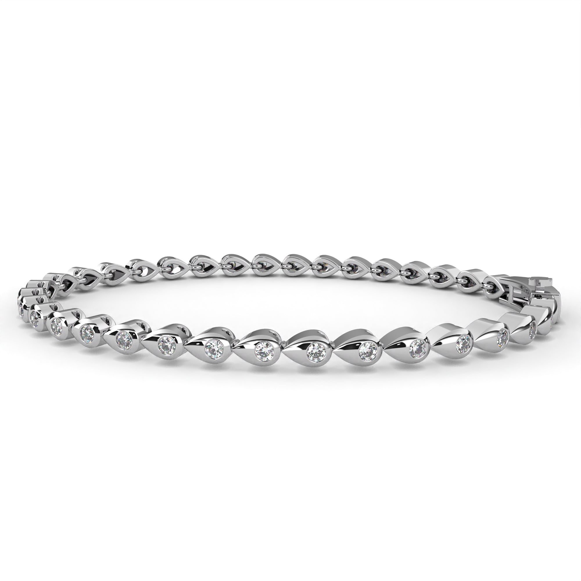 1.02 ct Radiant Embrace Bracelet 9k