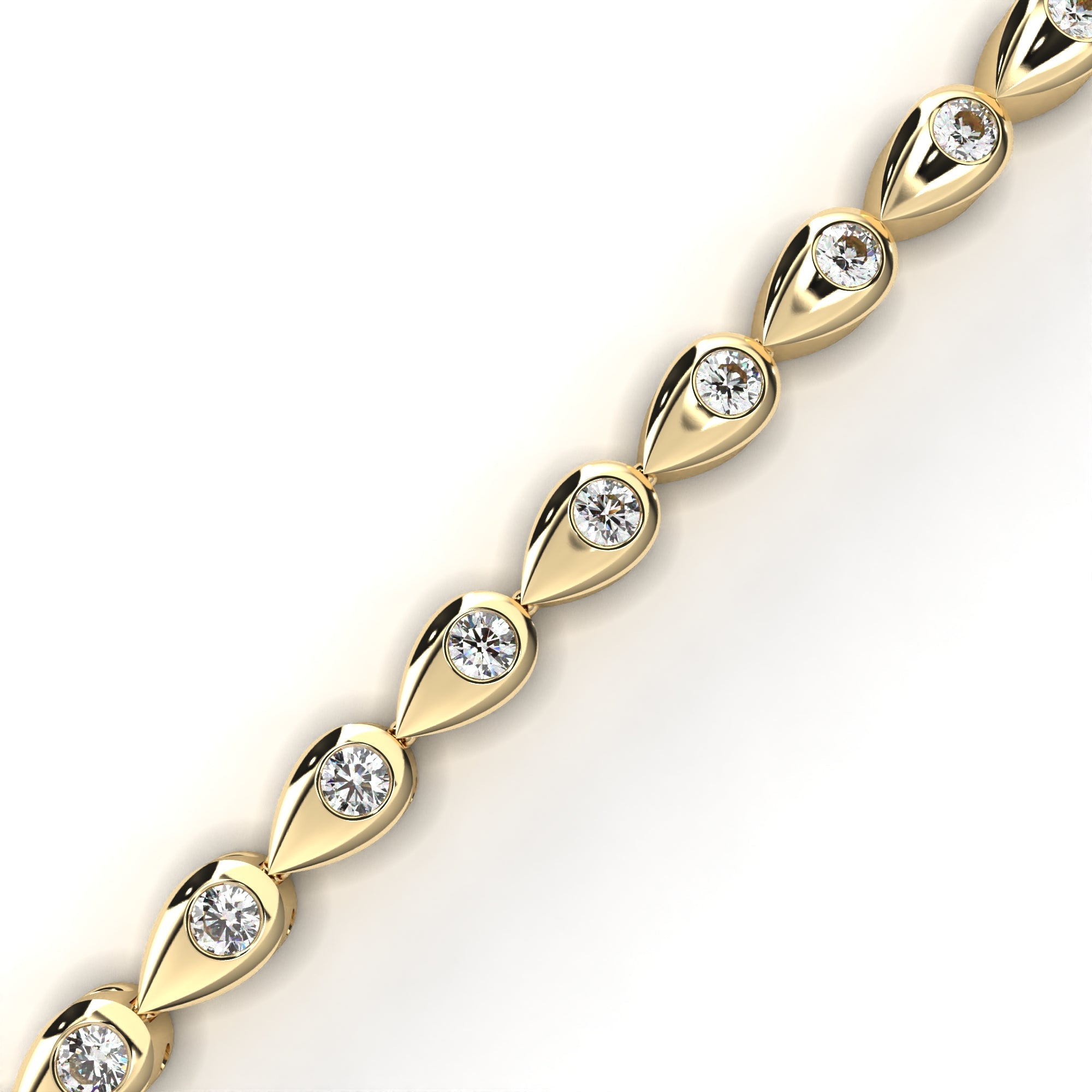 1.02 ct Radiant Embrace Bracelet 9k