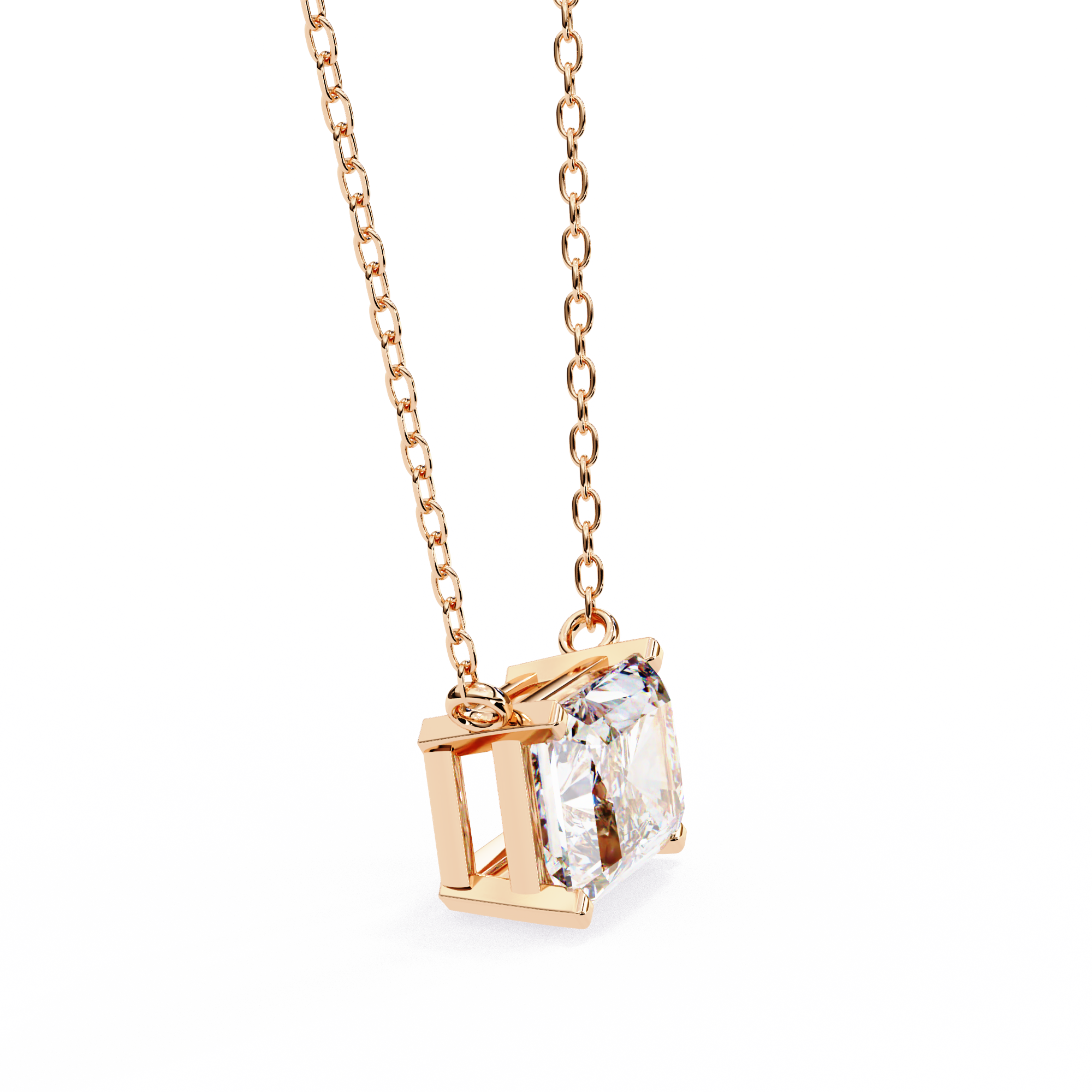 1.95 carat radiant pendant