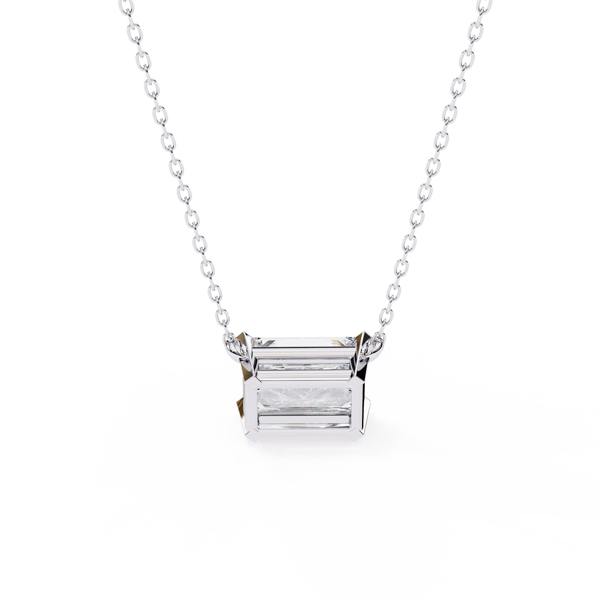 1.95 carat radiant pendant