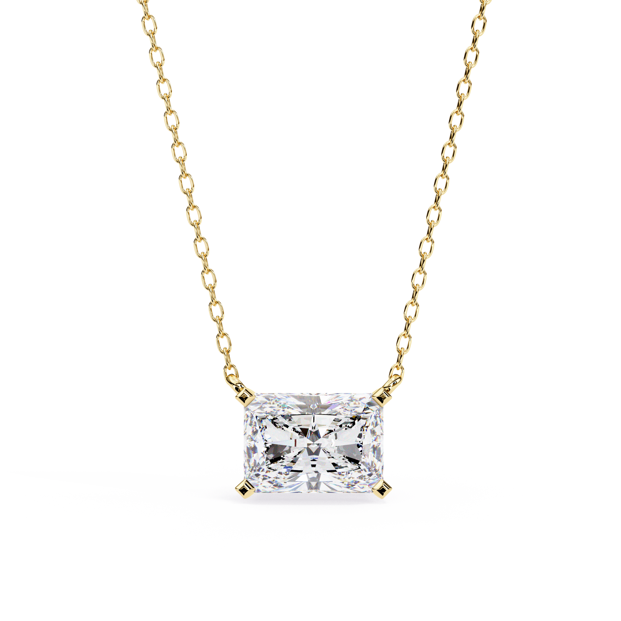 1.95 carat radiant pendant