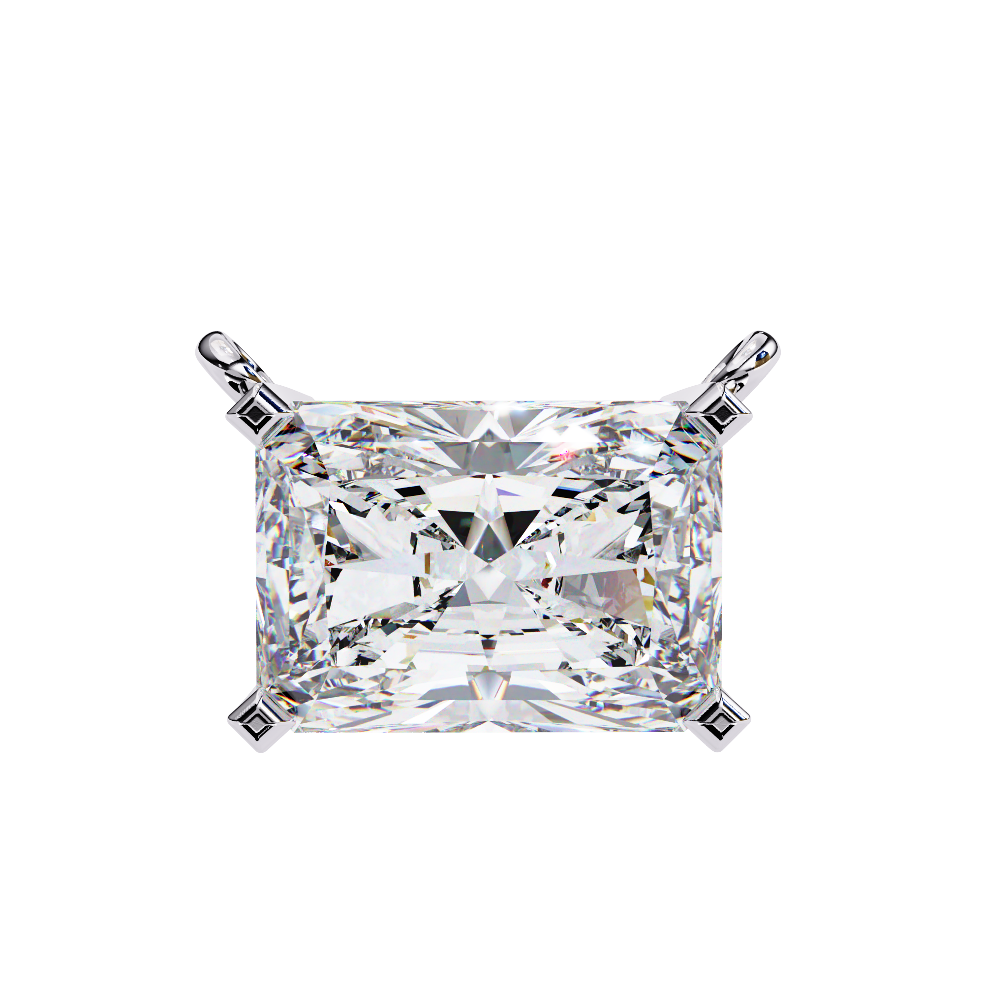 1.95 carat radiant pendant