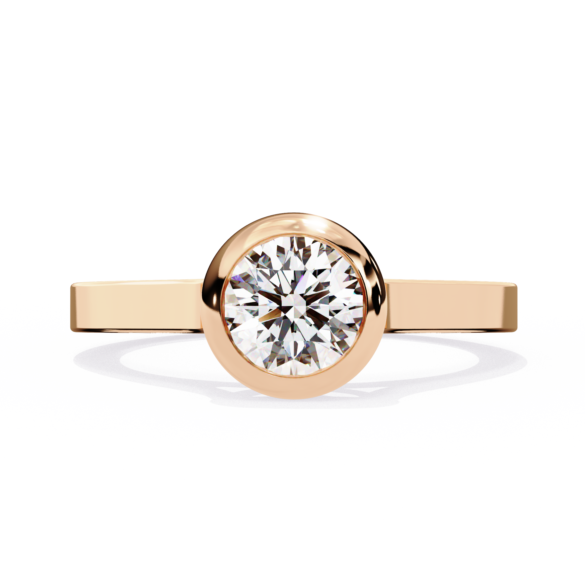 3.54 carat round rings 9k