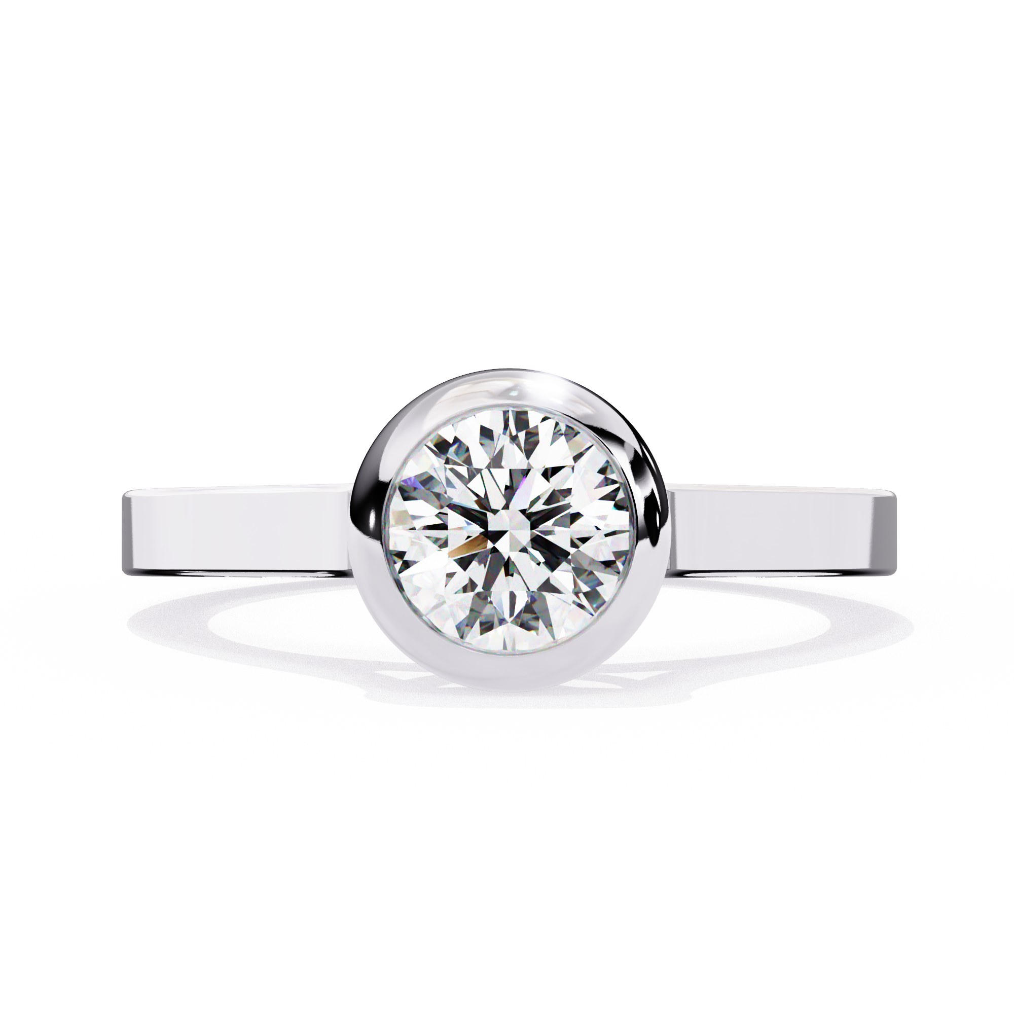3.54 carat round rings 9k