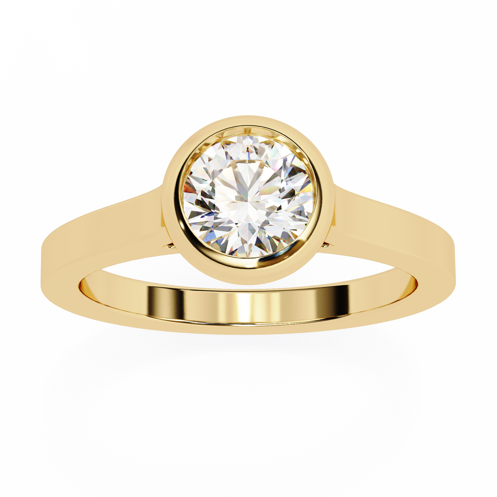 3.54 carat round rings 9k