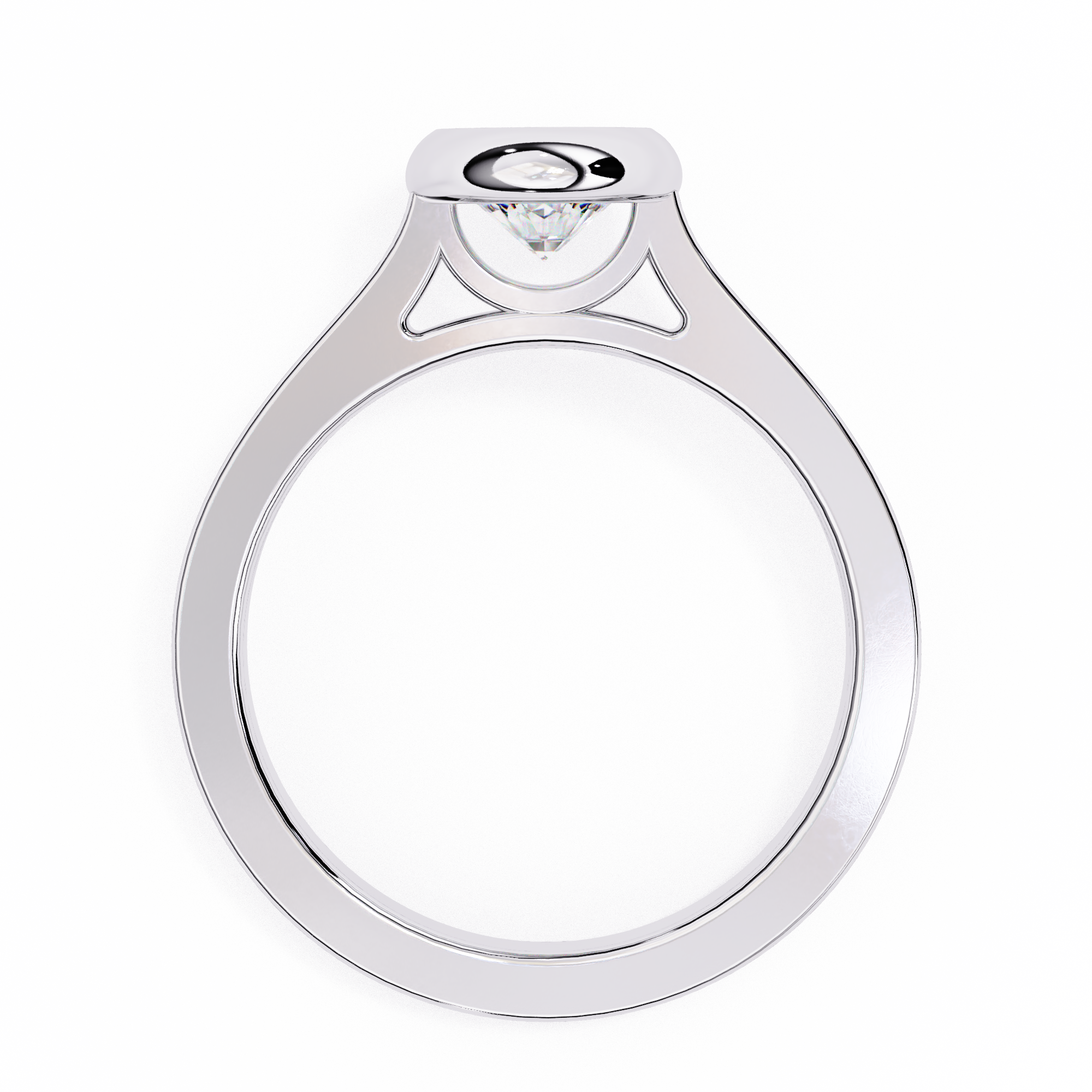 3.54 carat round rings 9k