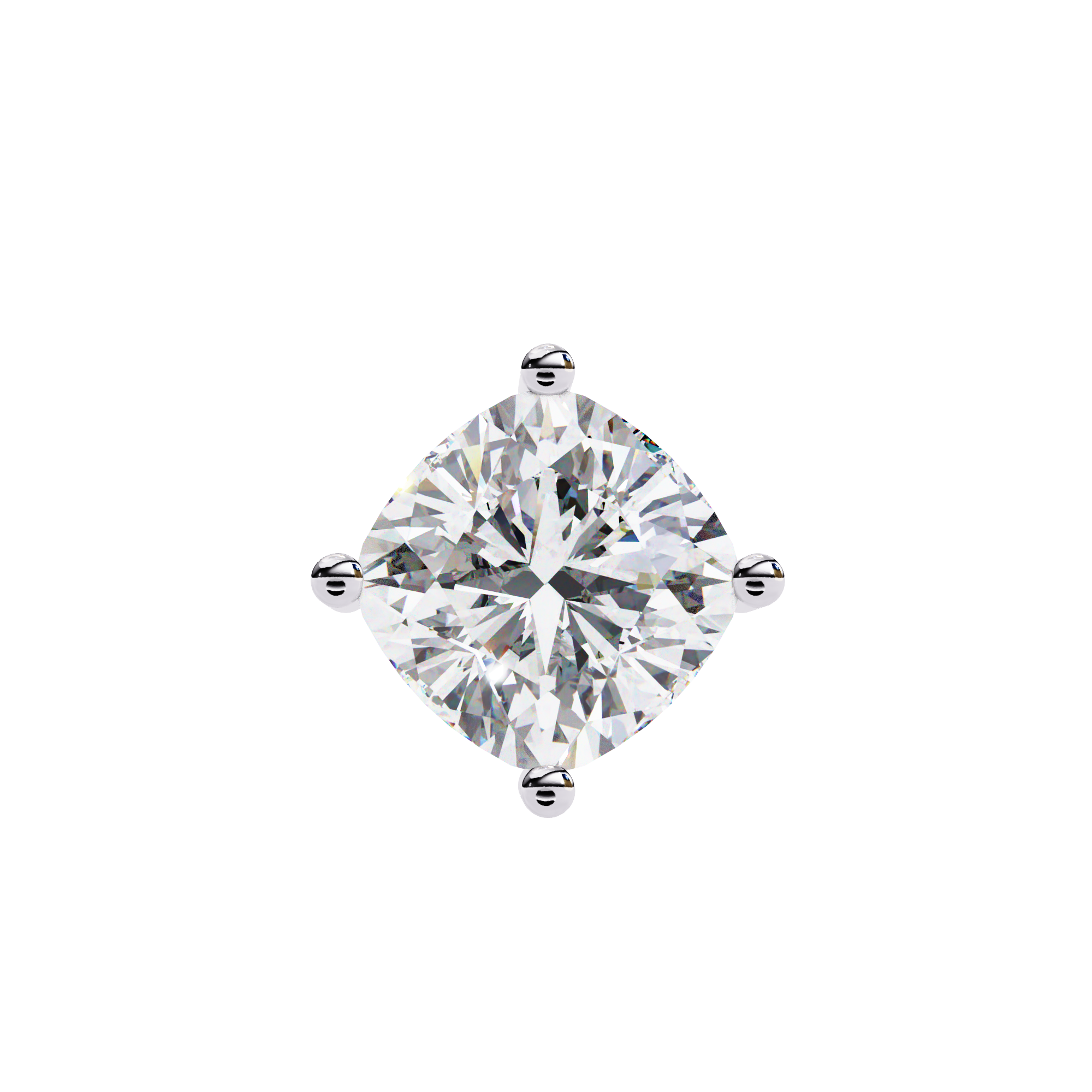 2.32 carat cushion square pendant