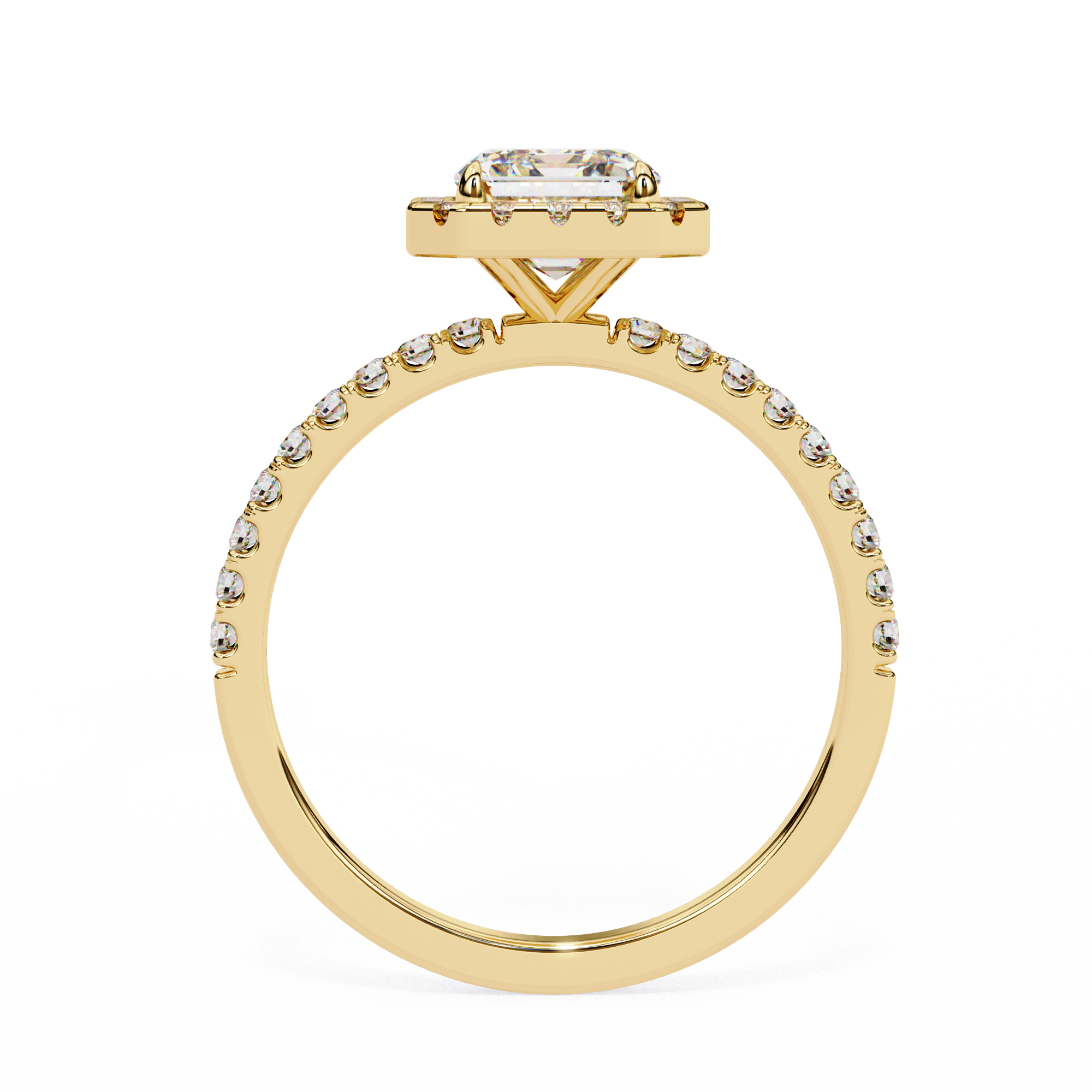 2.14 CT Celestine Glimmer Ring 9k