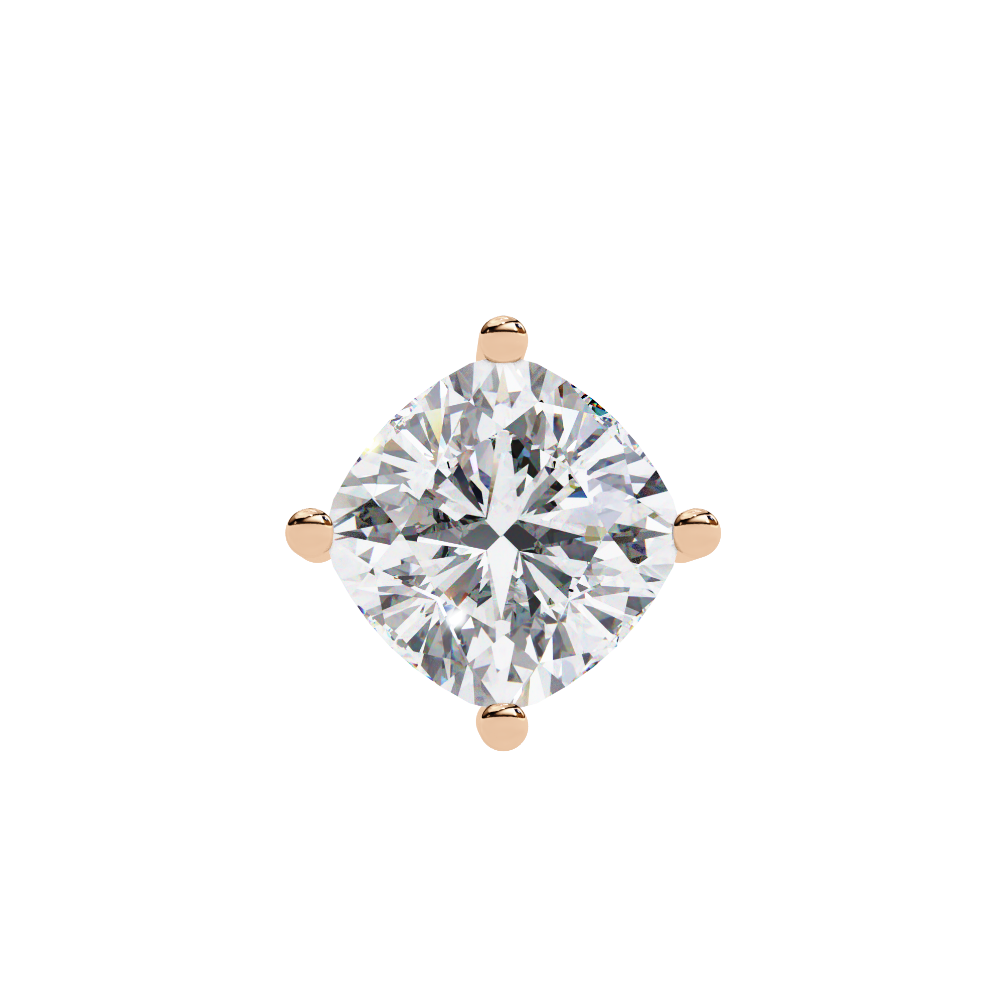 2.32 carat cushion square pendant