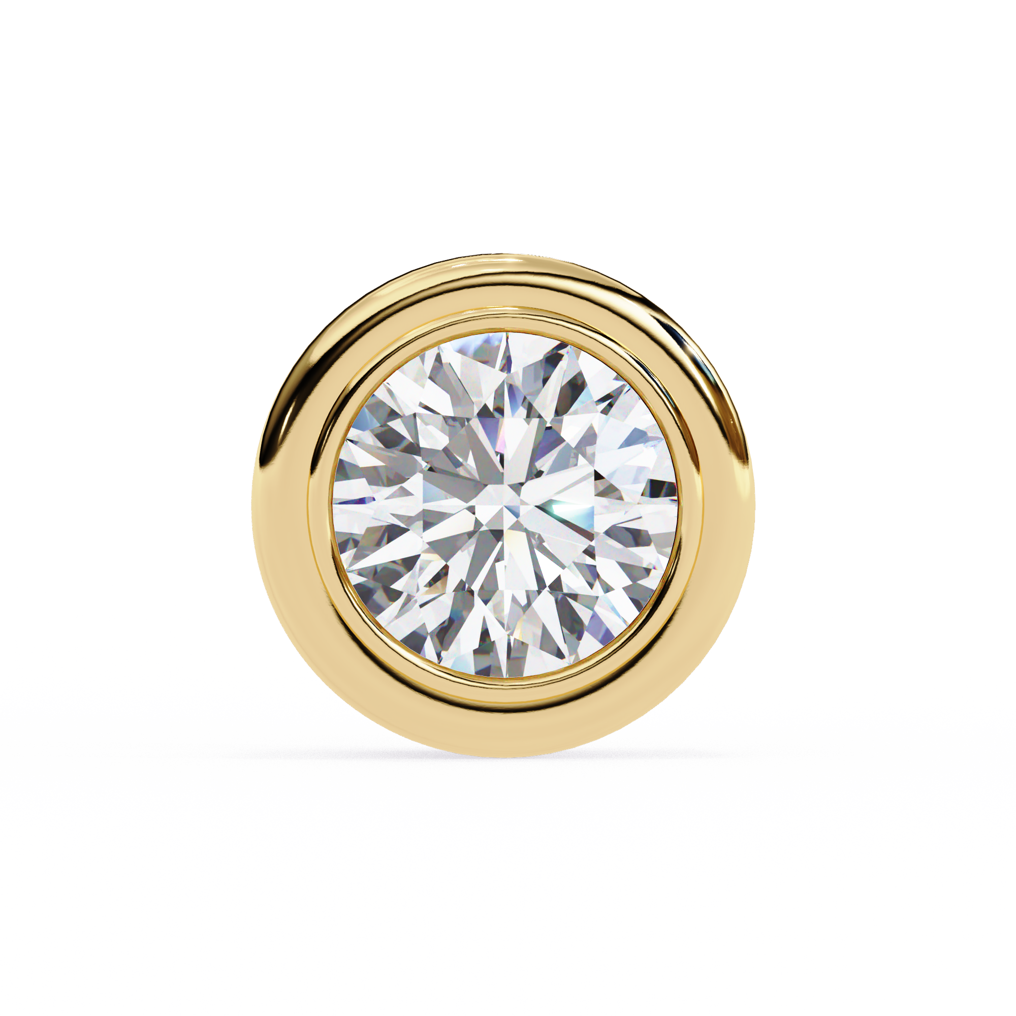 2.57 carat round earring