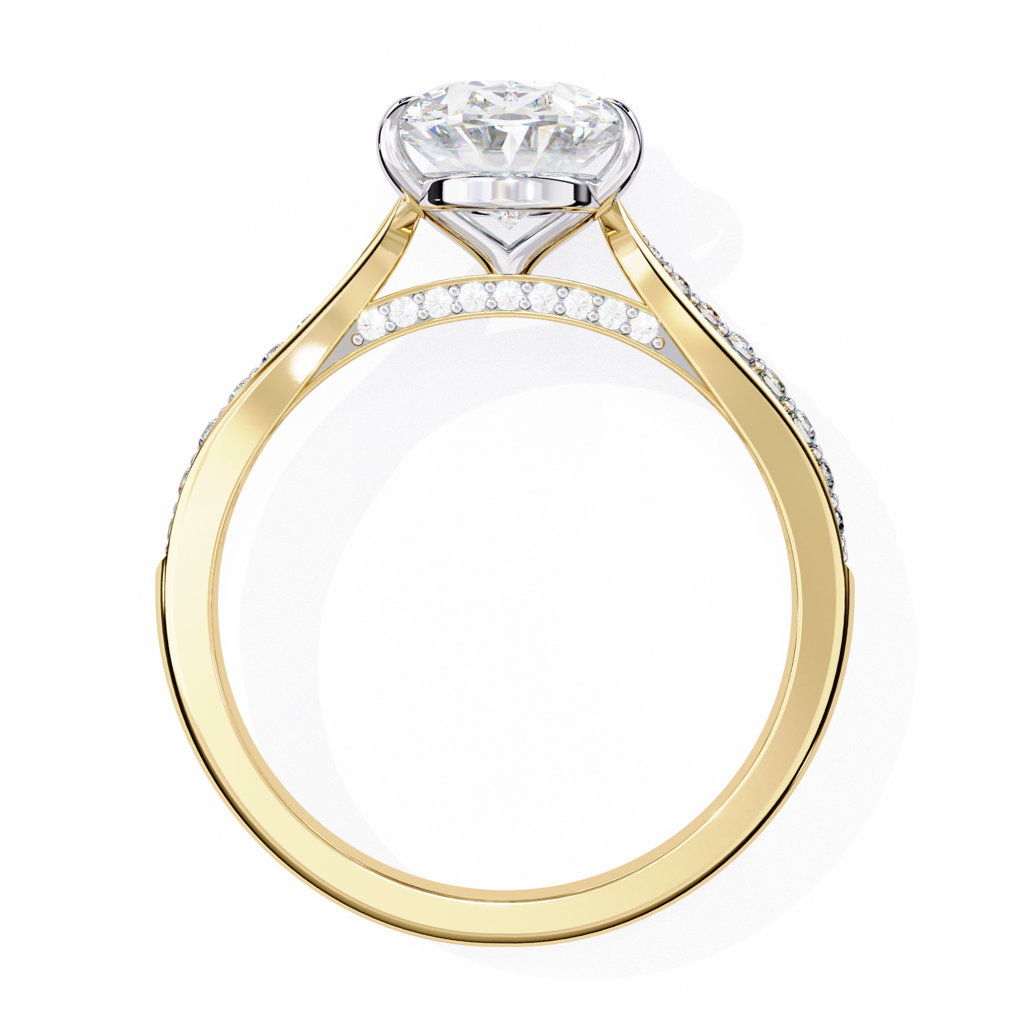 2.05 ct Grand Oval Ring 9k