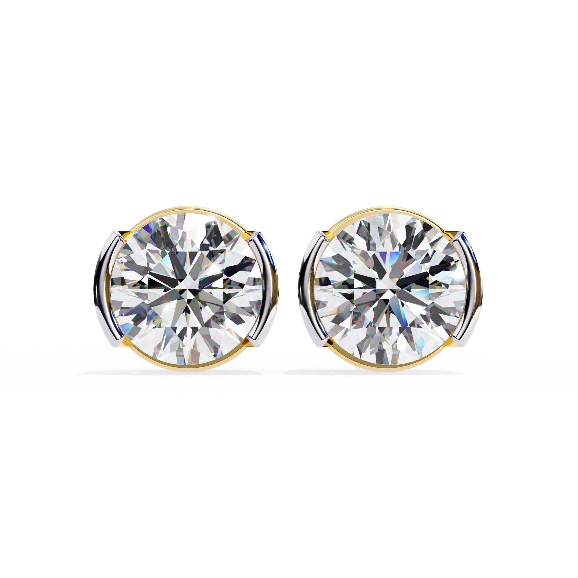 2.57 ct Radiant Sphere Earrings 9k