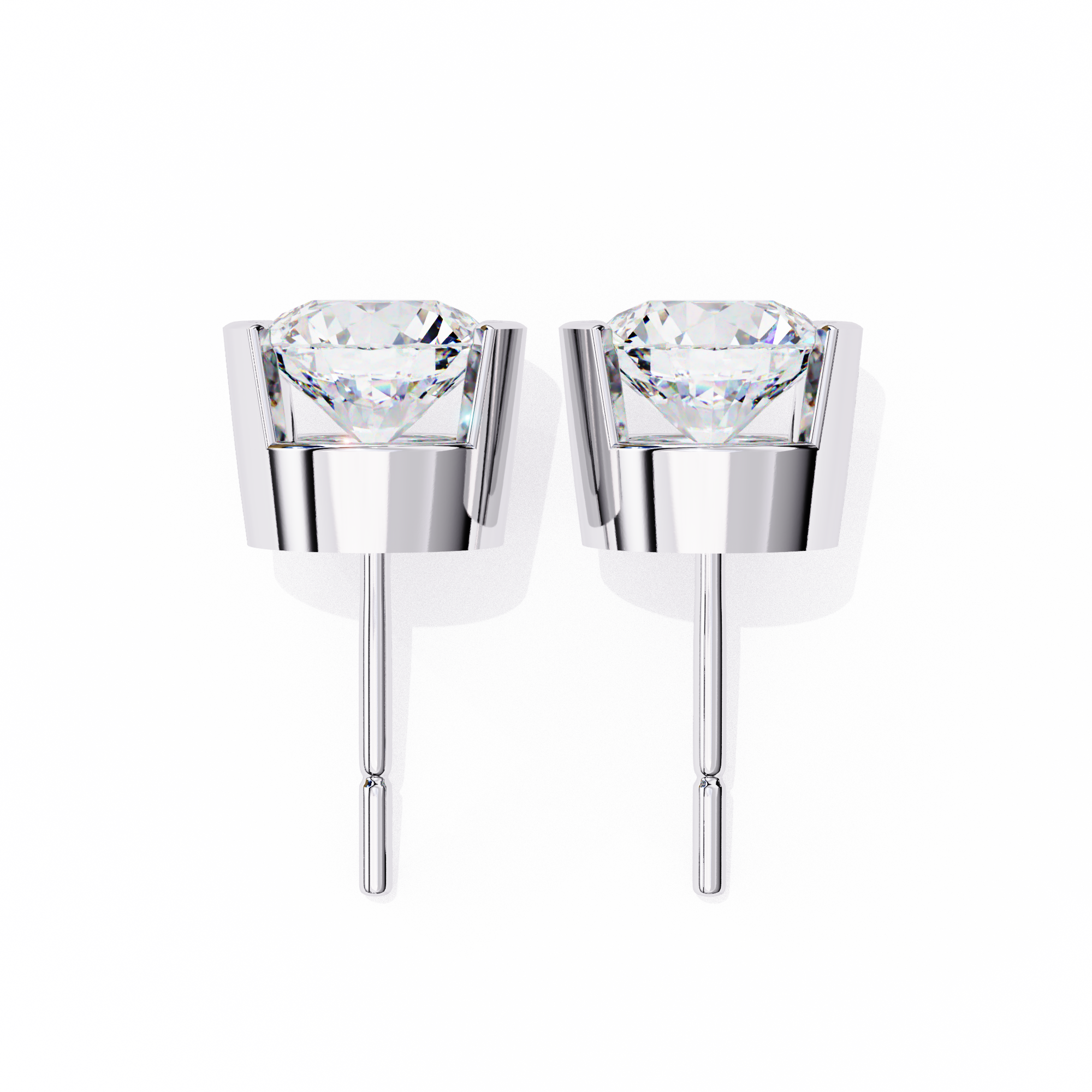 2.57 ct Radiant Sphere Earrings 9k