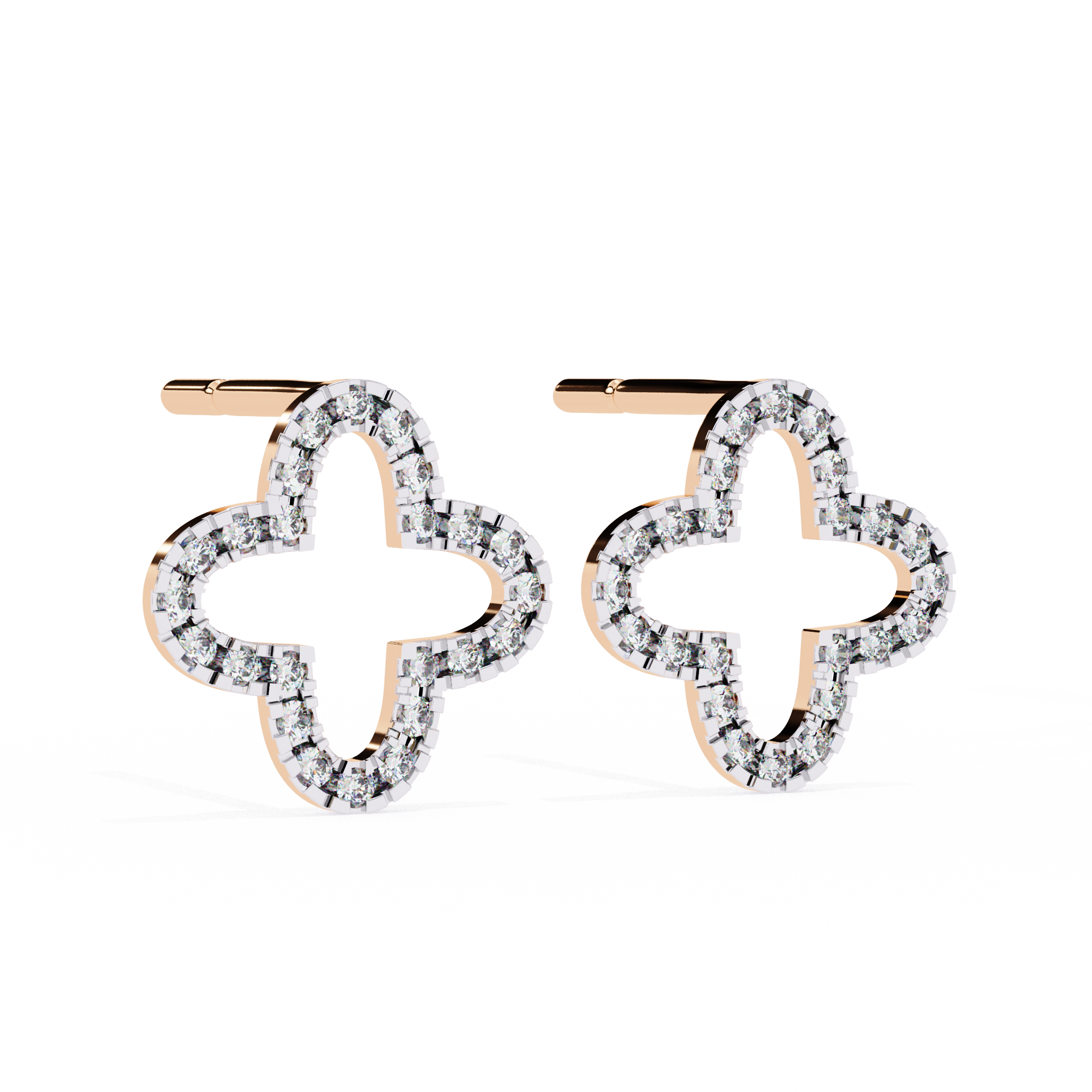 0.24 ct Halo Lustre Earrings 9k
