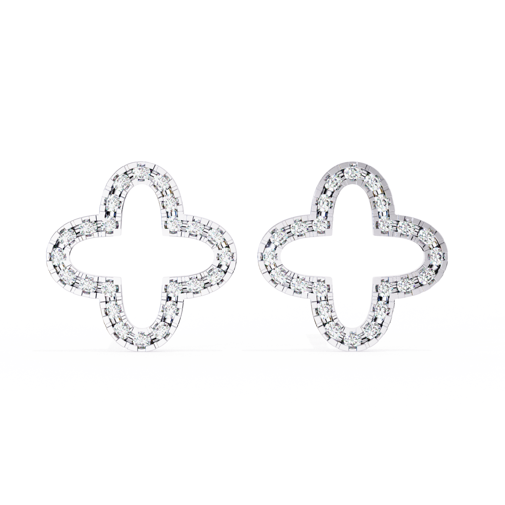 0.24 ct Halo Lustre Earrings 9k