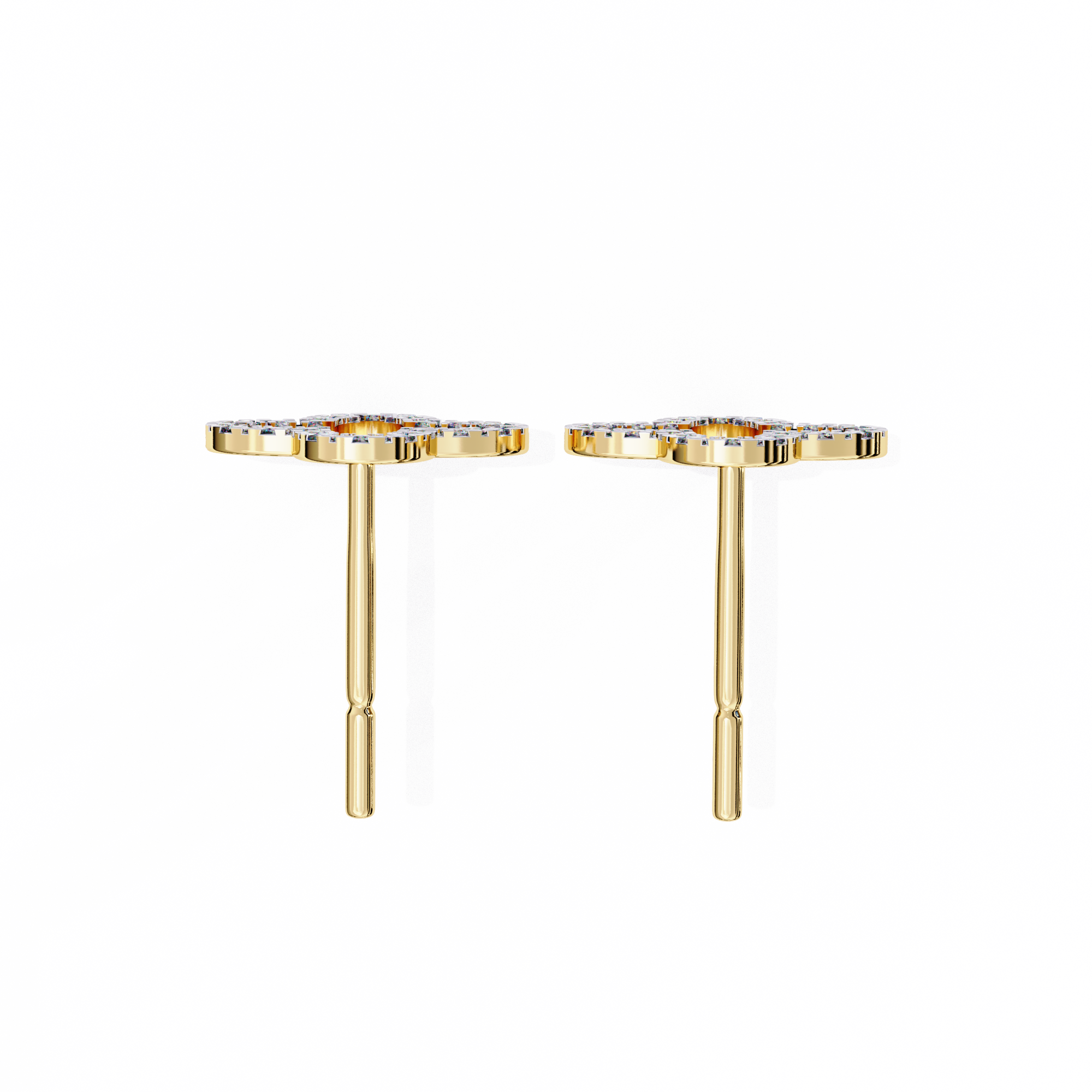 0.24 ct Halo Lustre Earrings 9k