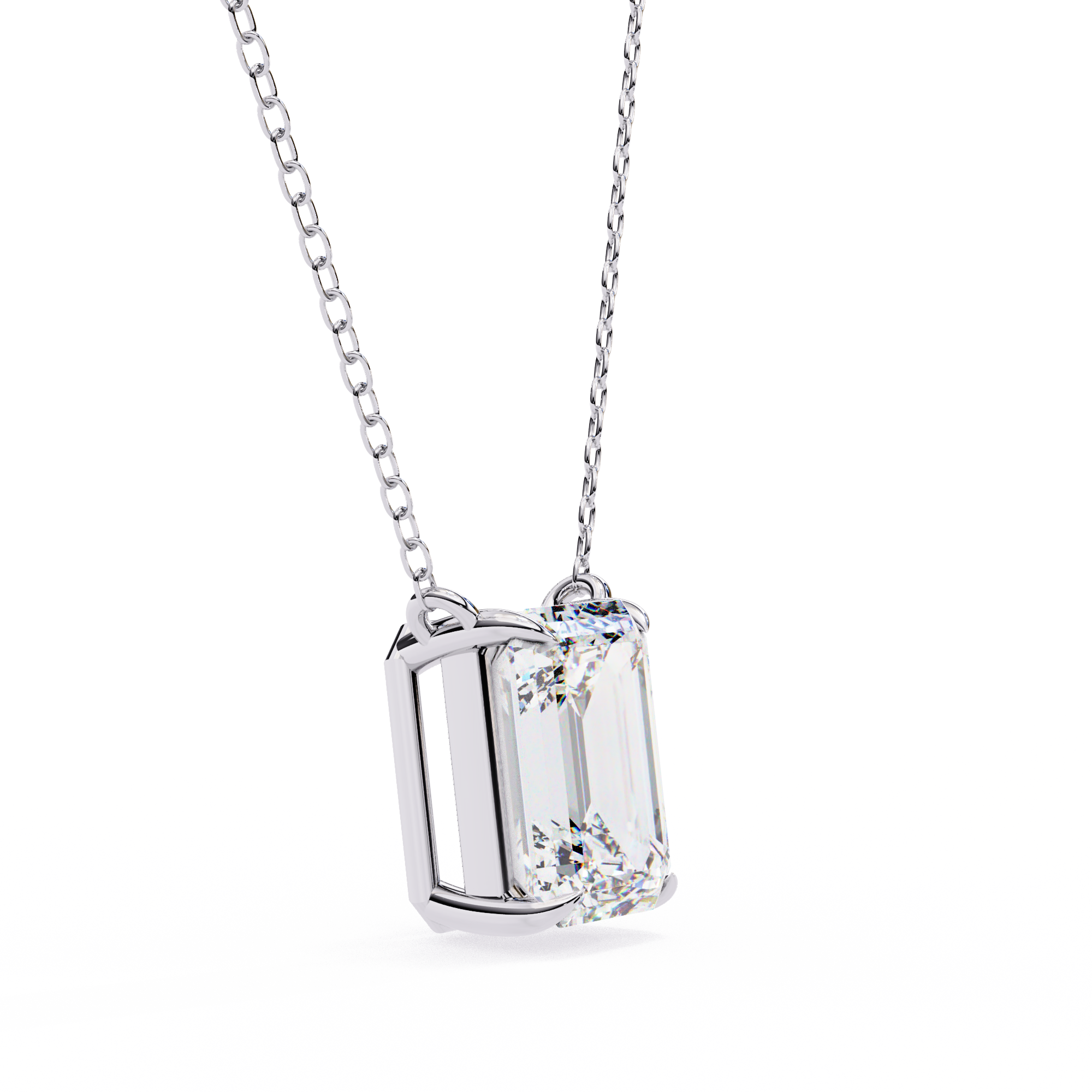 1.03 carat emerald pendant