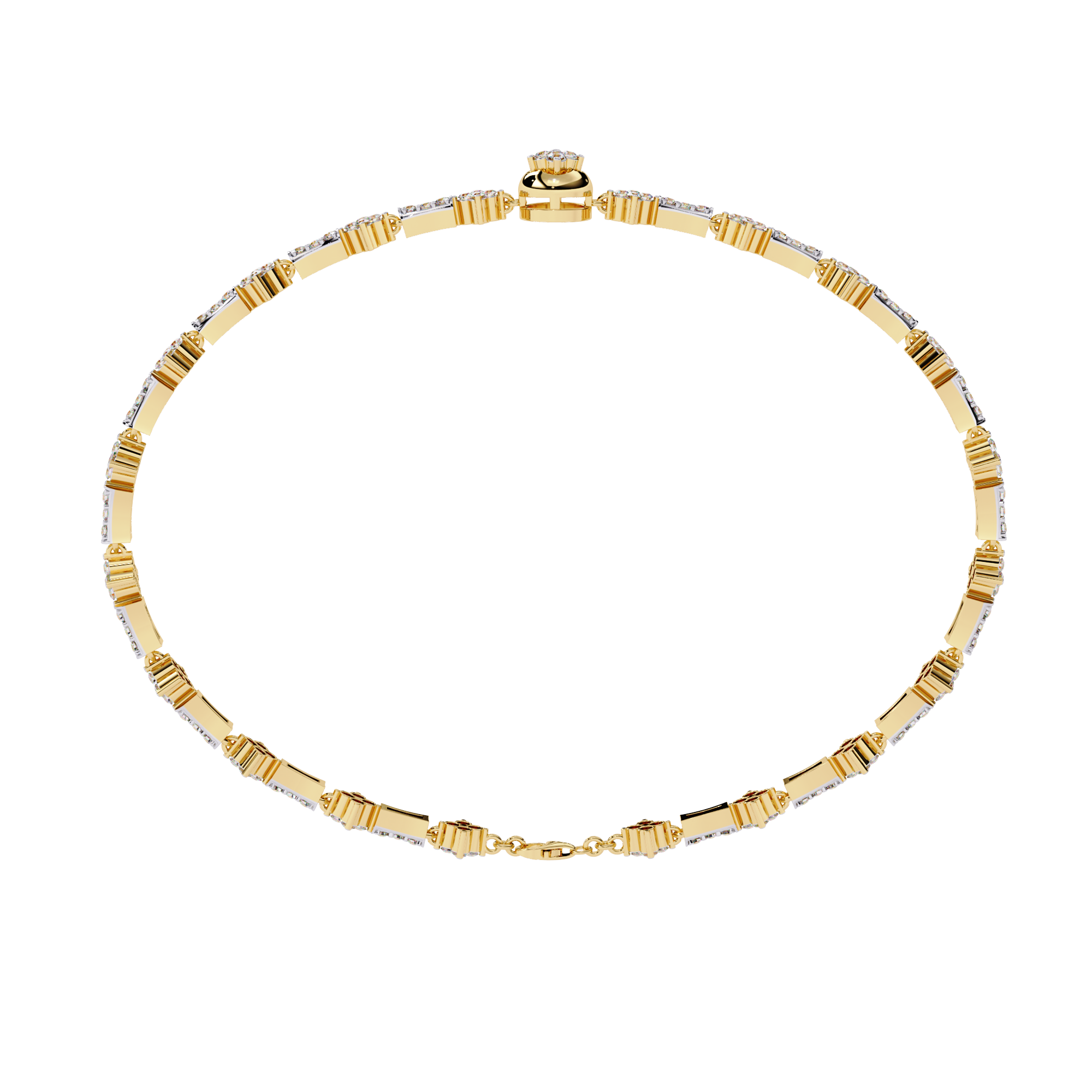 0.82 CT CELESTE BLOOM BRACELET 18K