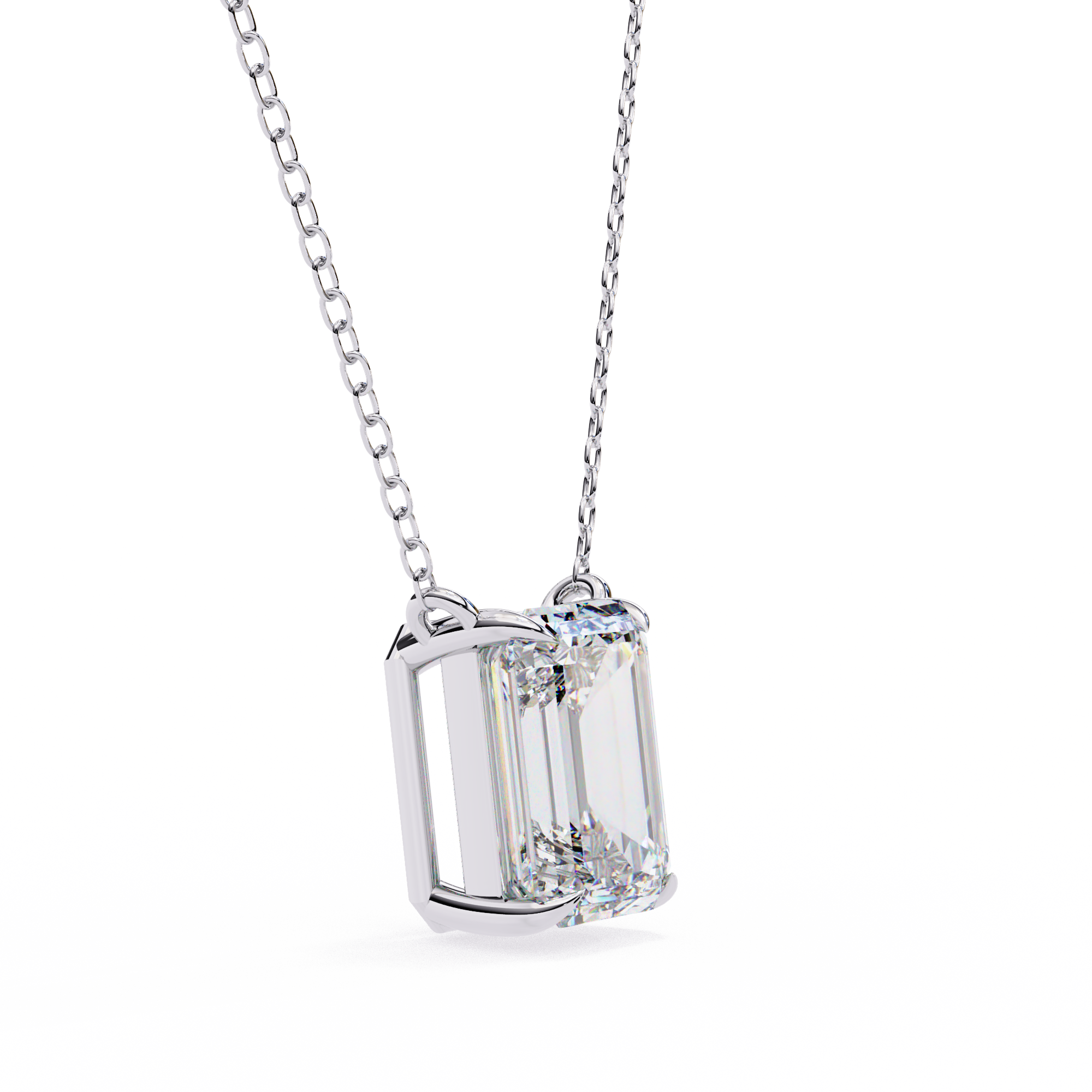 1.03 carat emerald pendant