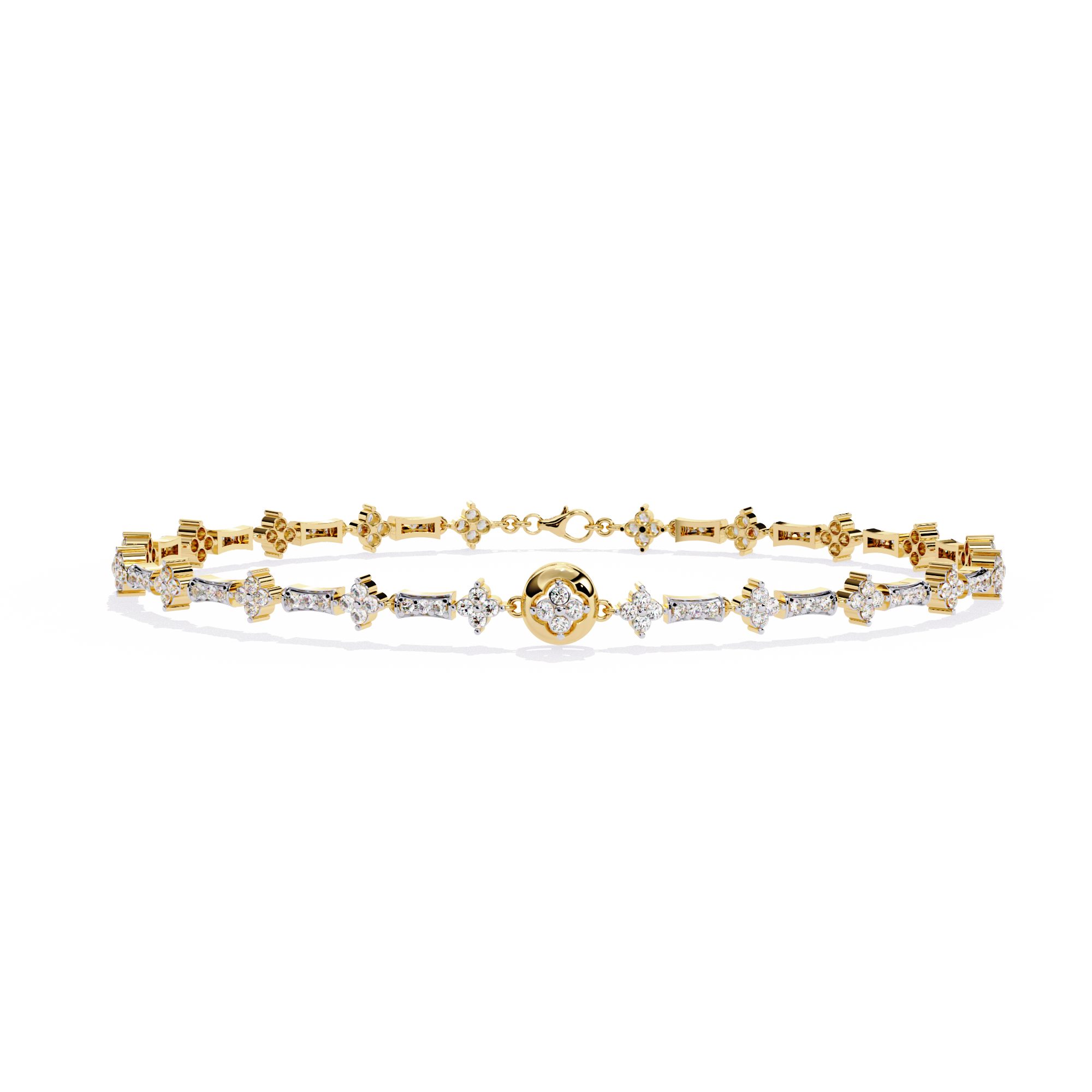 0.82 CT CELESTE BLOOM BRACELET 18K