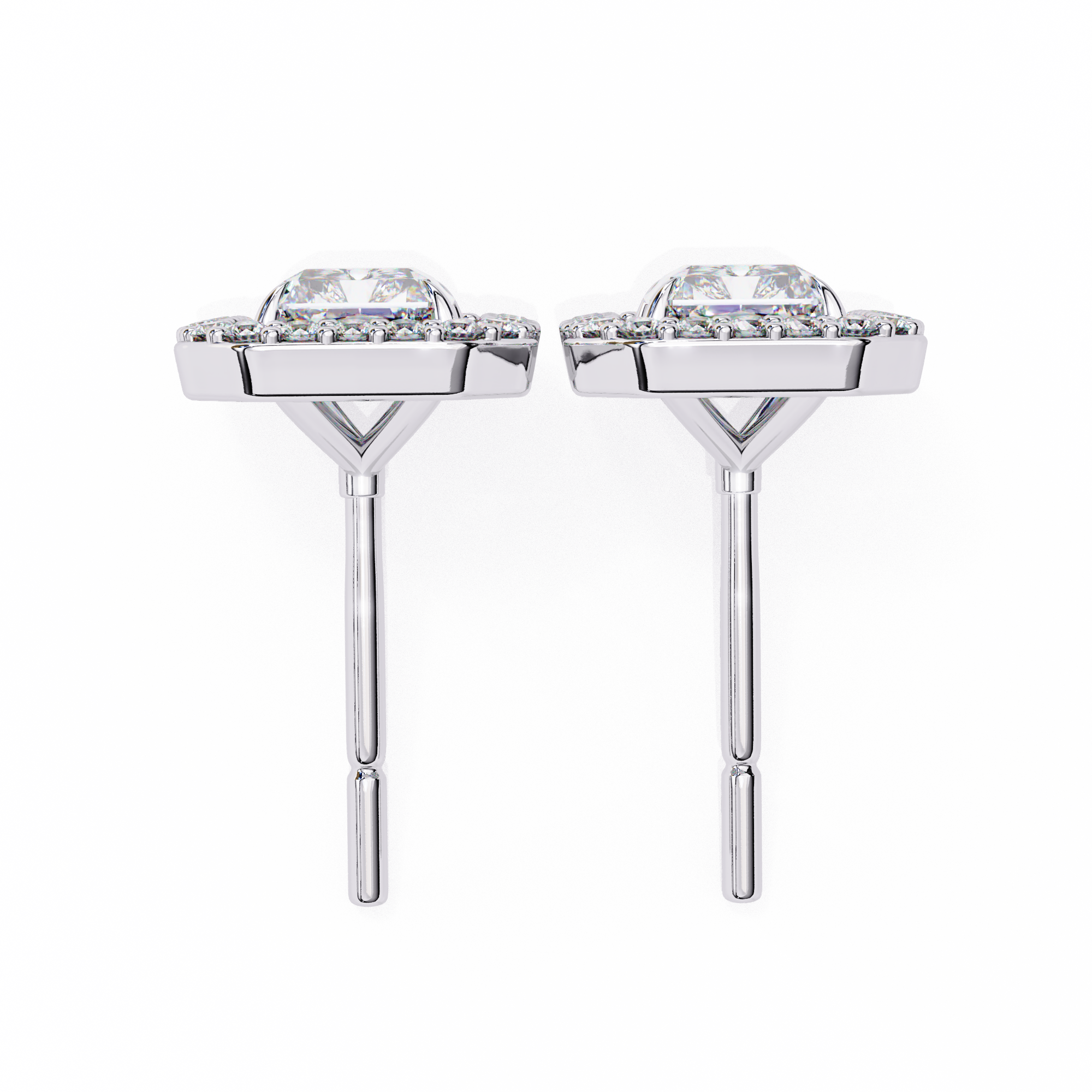 0.96 ct Radiant Solaris Earrings 9k