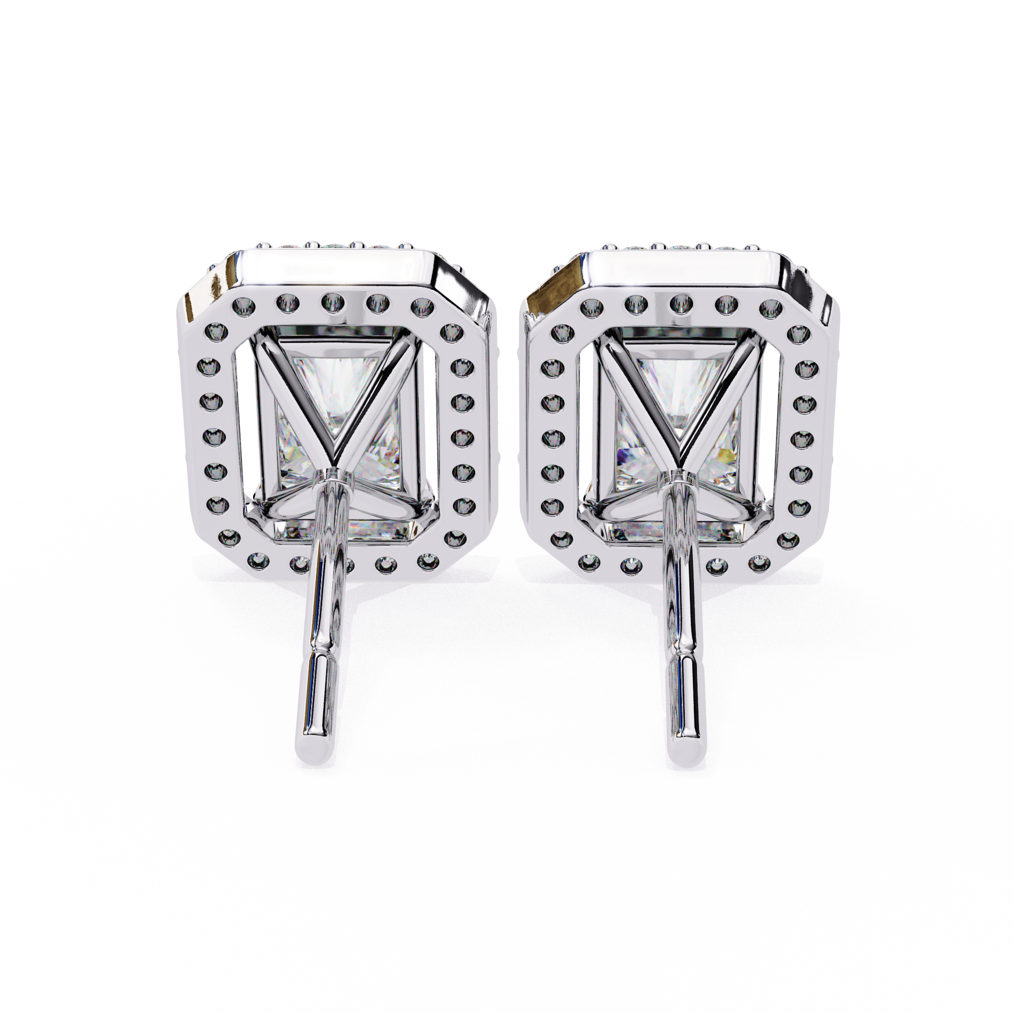0.96 ct Radiant Solaris Earrings 9k