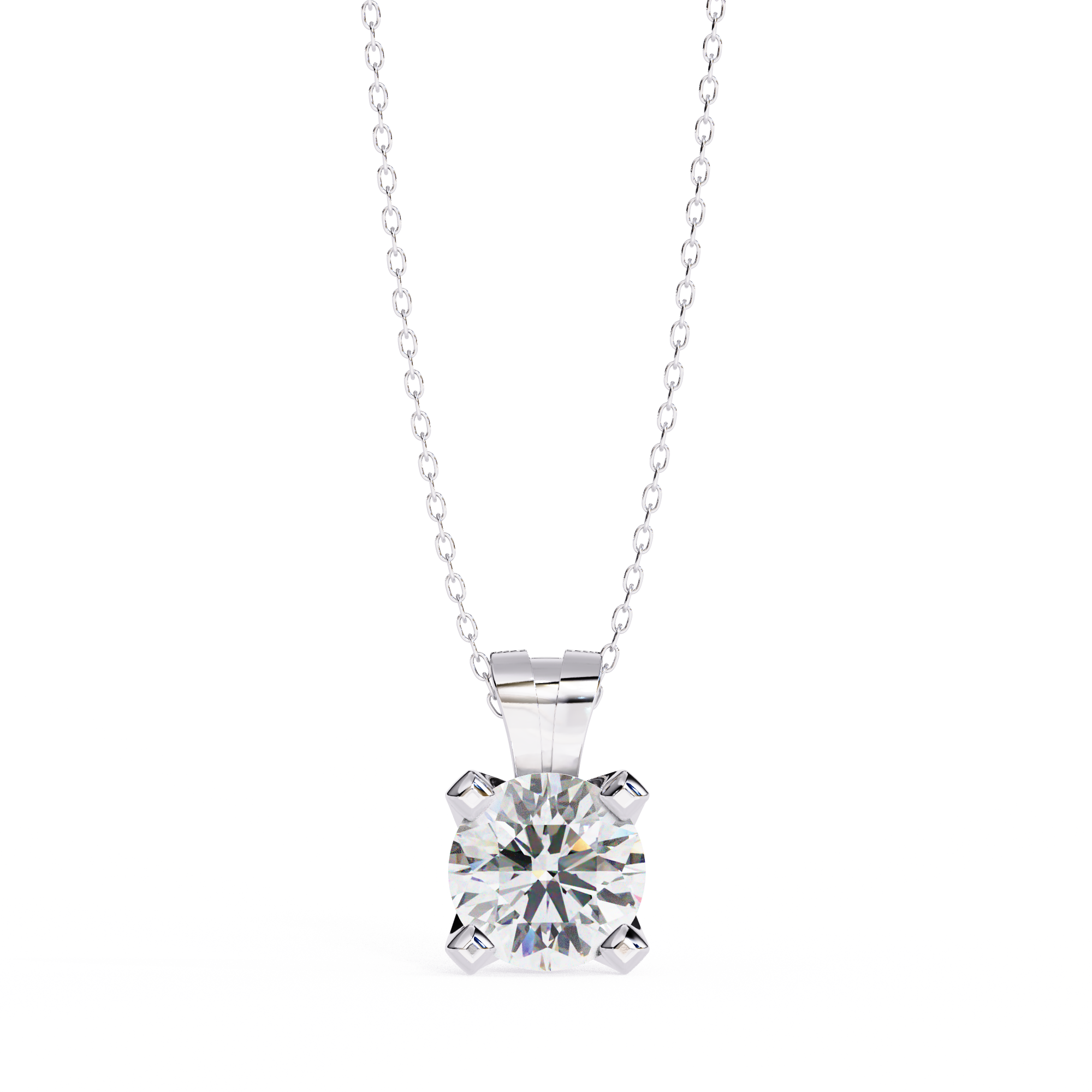 2.18 carat round pendant