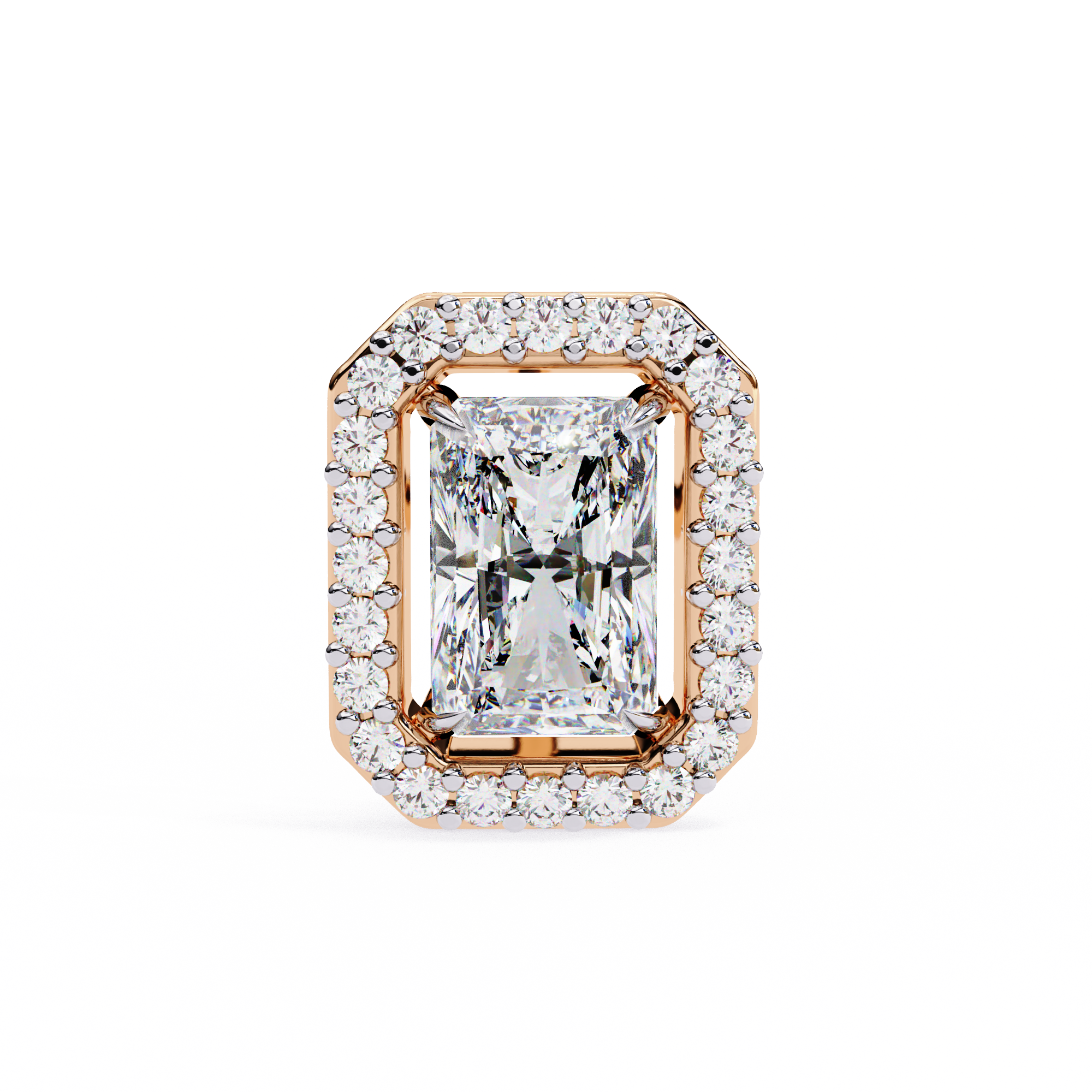 0.96 ct Radiant Solaris Earrings 9k