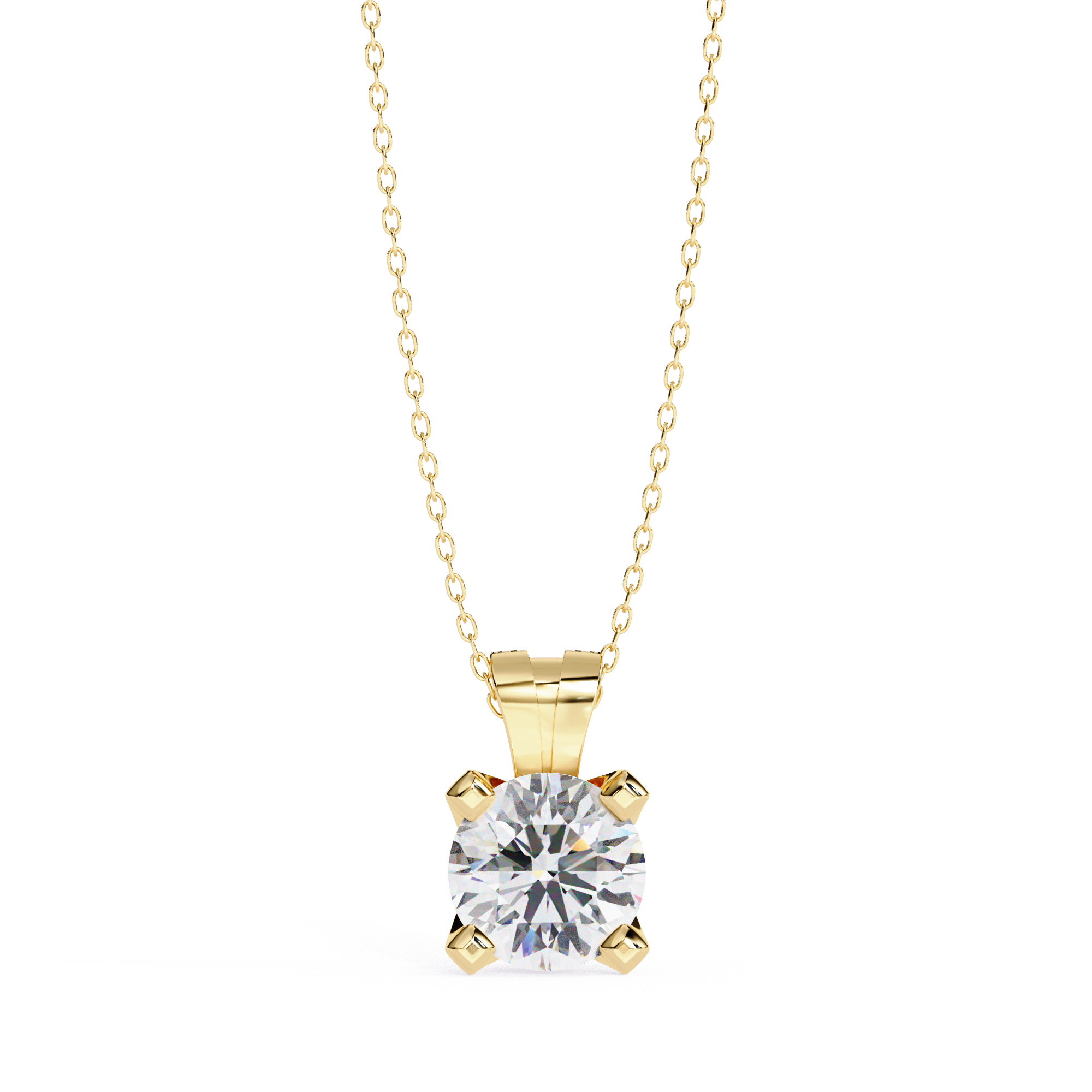 2.18 carat round pendant