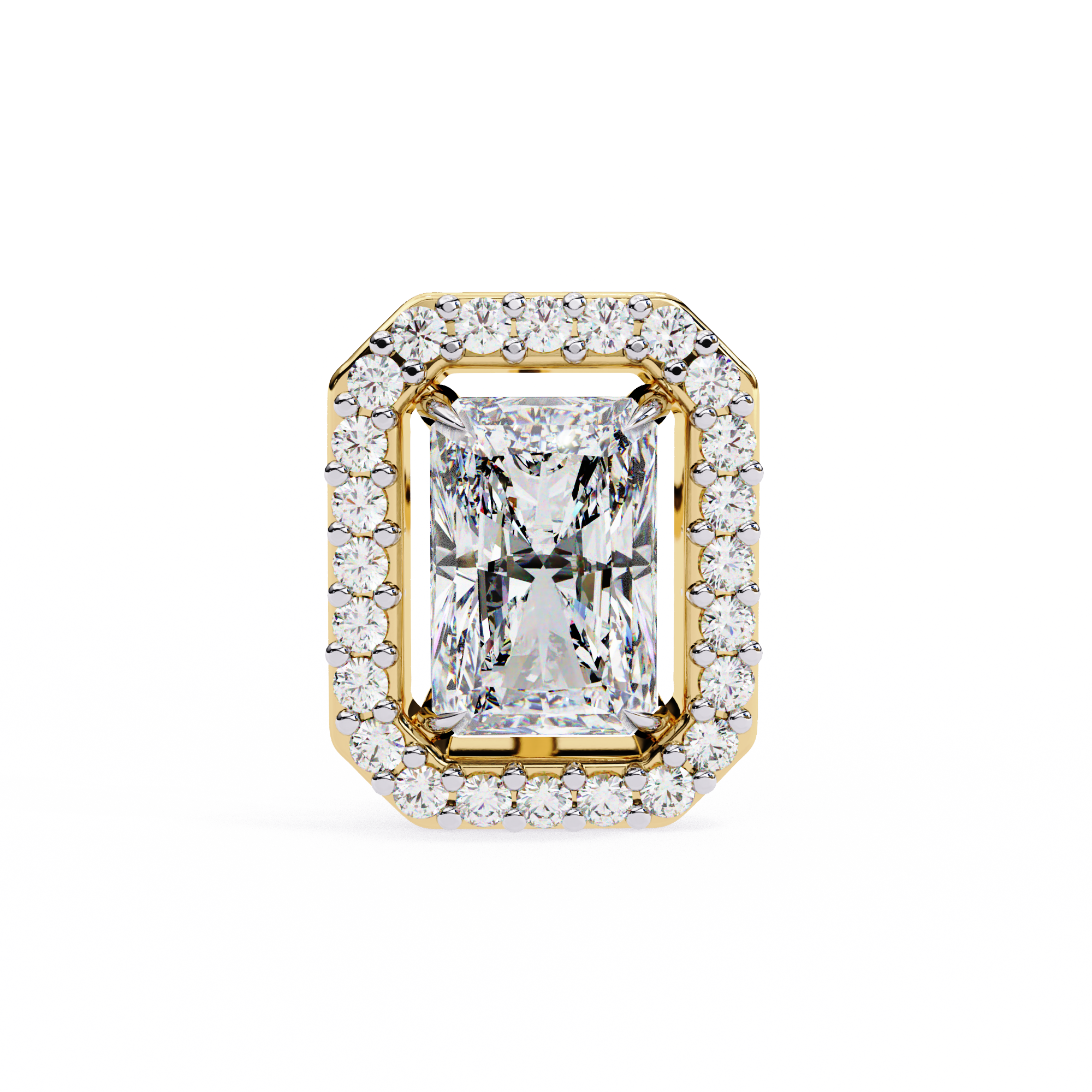0.96 ct Radiant Solaris Earrings 9k