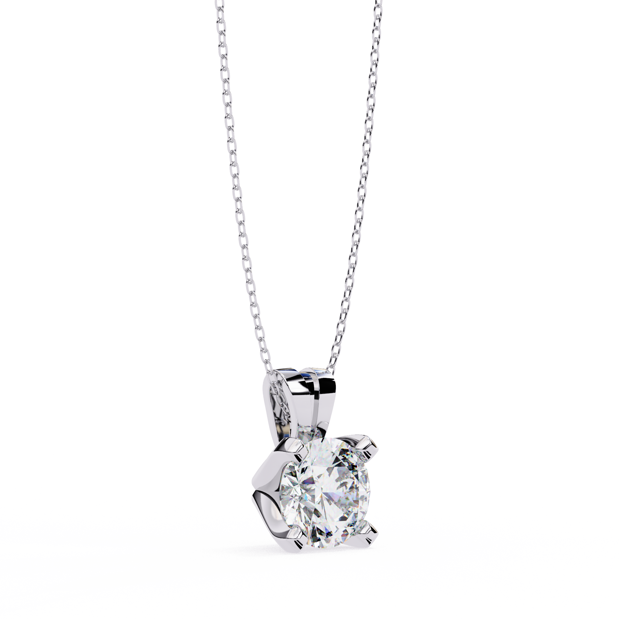 2.18 carat round pendant