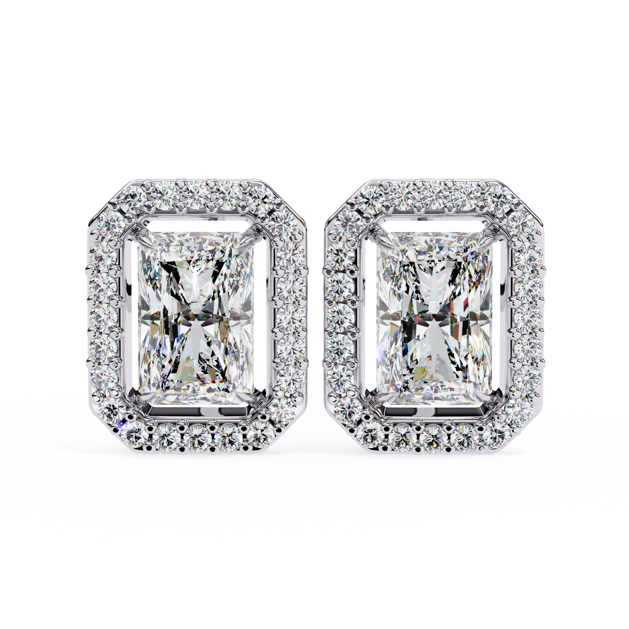 0.96 ct Radiant Solaris Earrings 9k