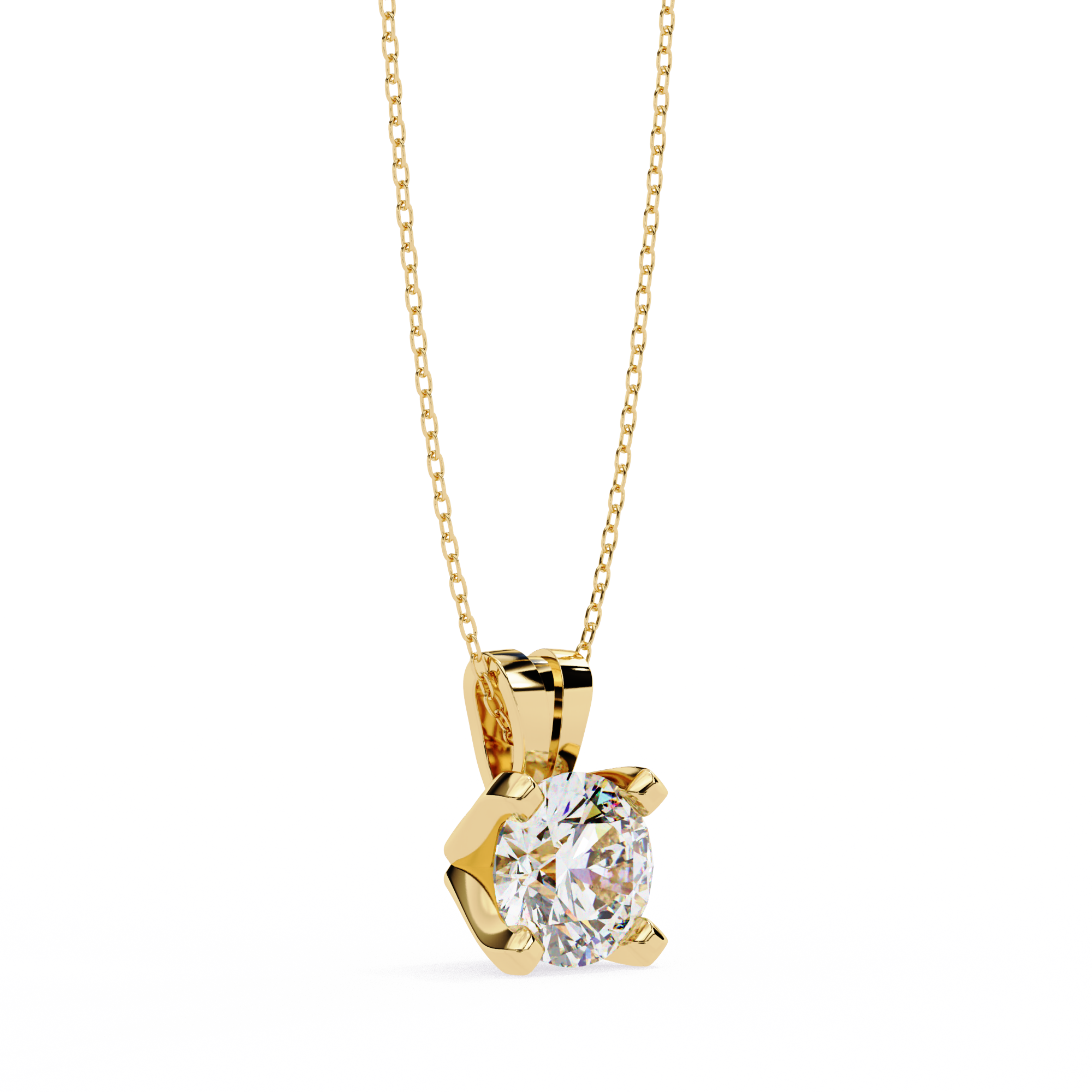 2.18 carat round pendant