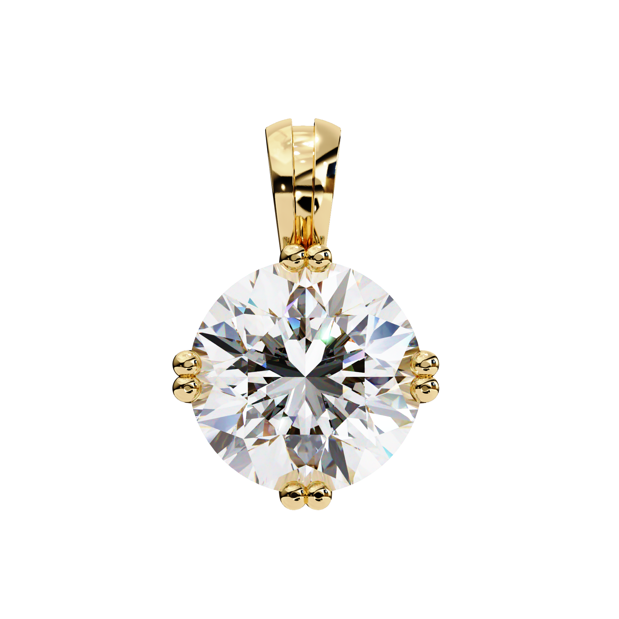 1.98 carat round pendant