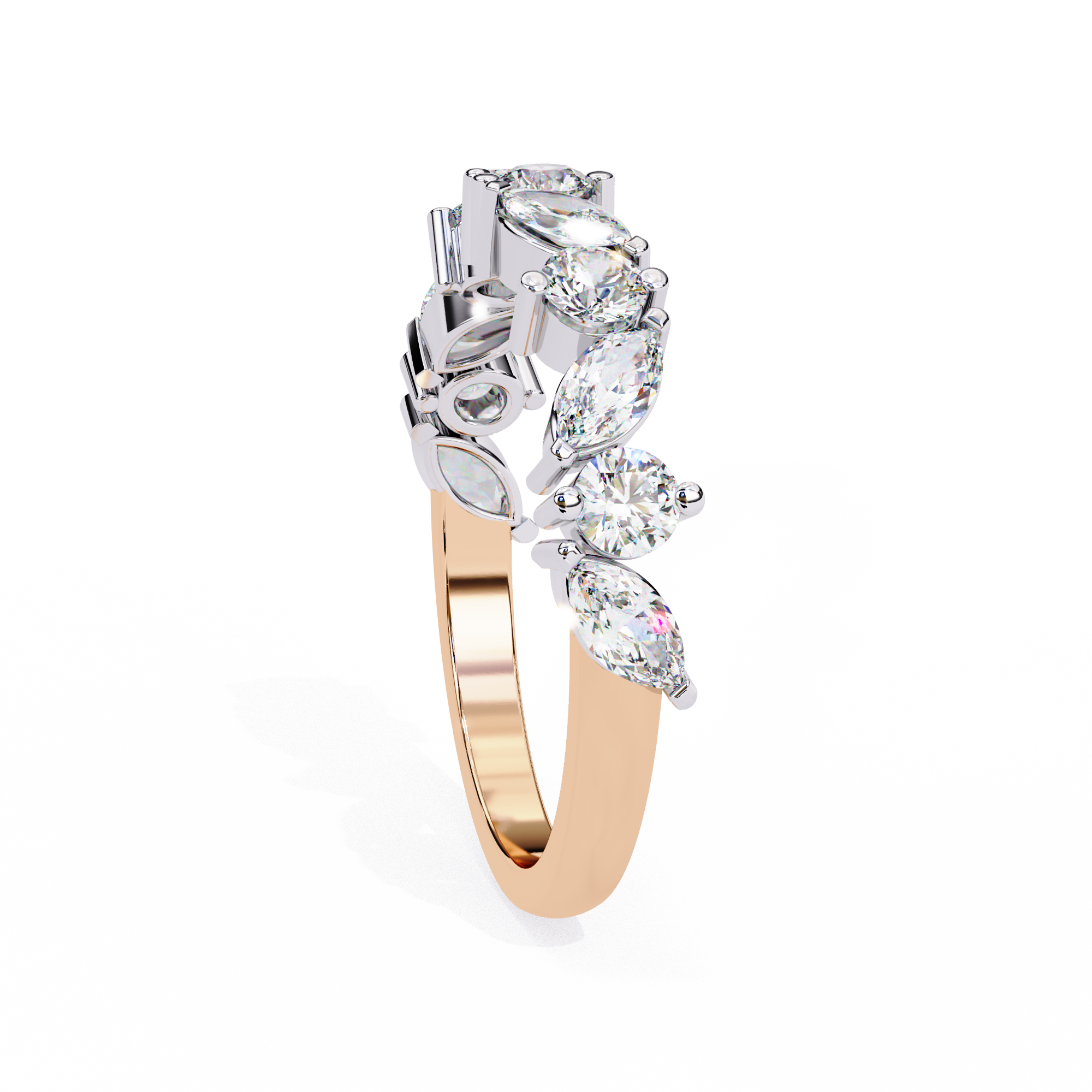 0.90 ct Golden Mirage Band 9k