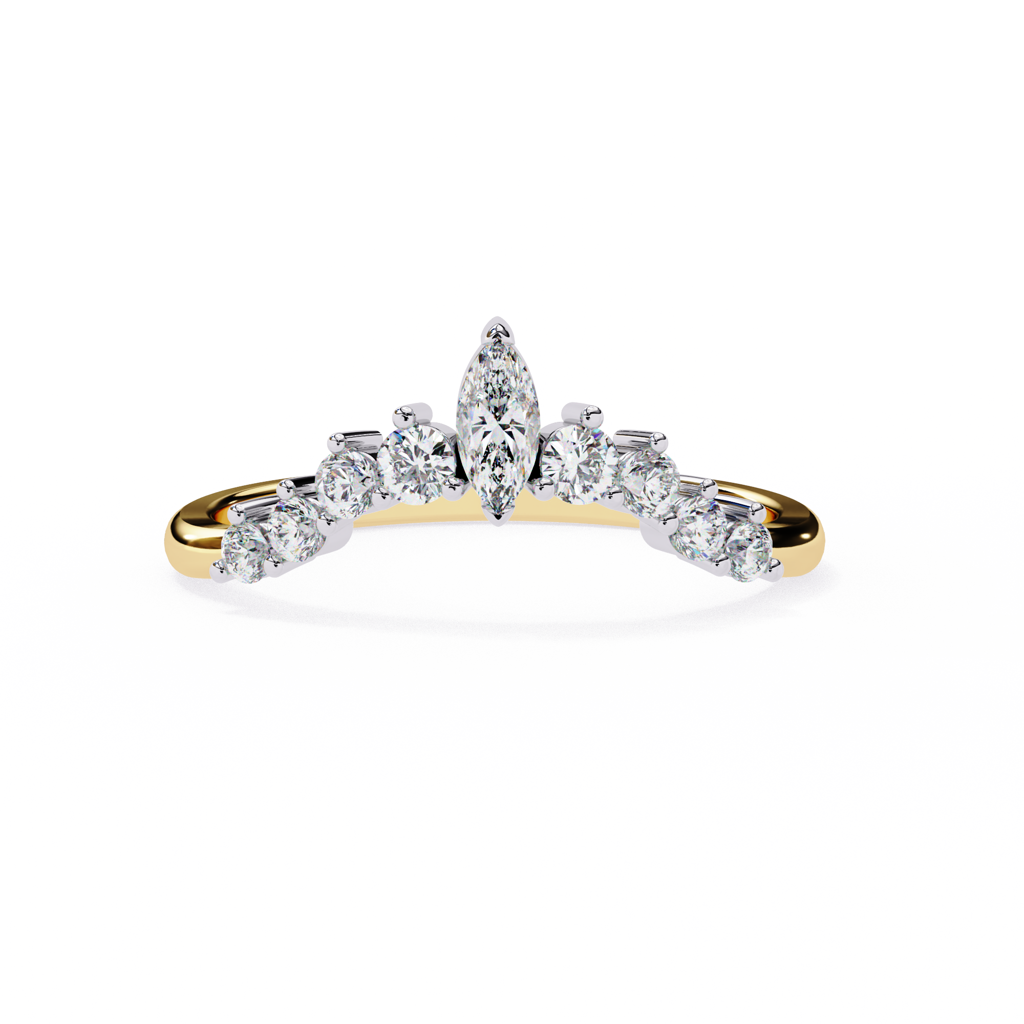 0.39 ct Lustrous Mirage Band 9k