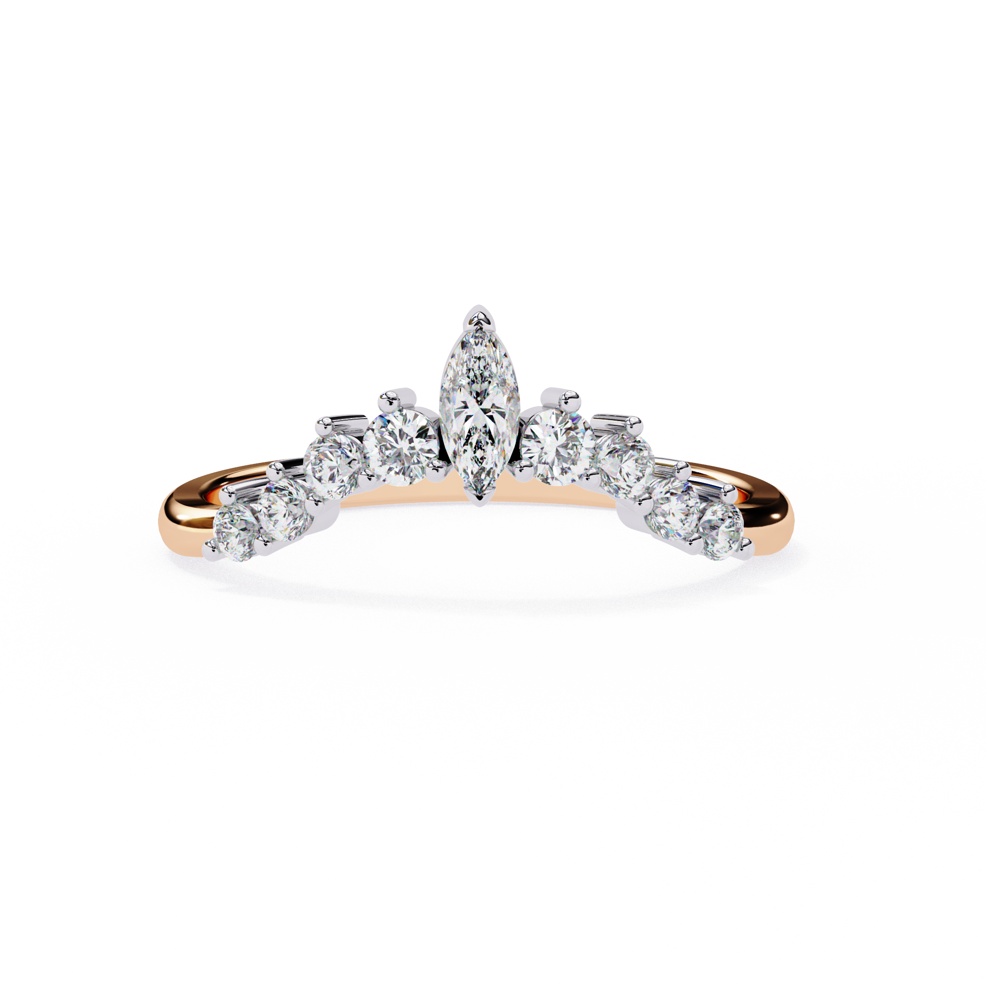 0.39 ct Lustrous Mirage Band 9k