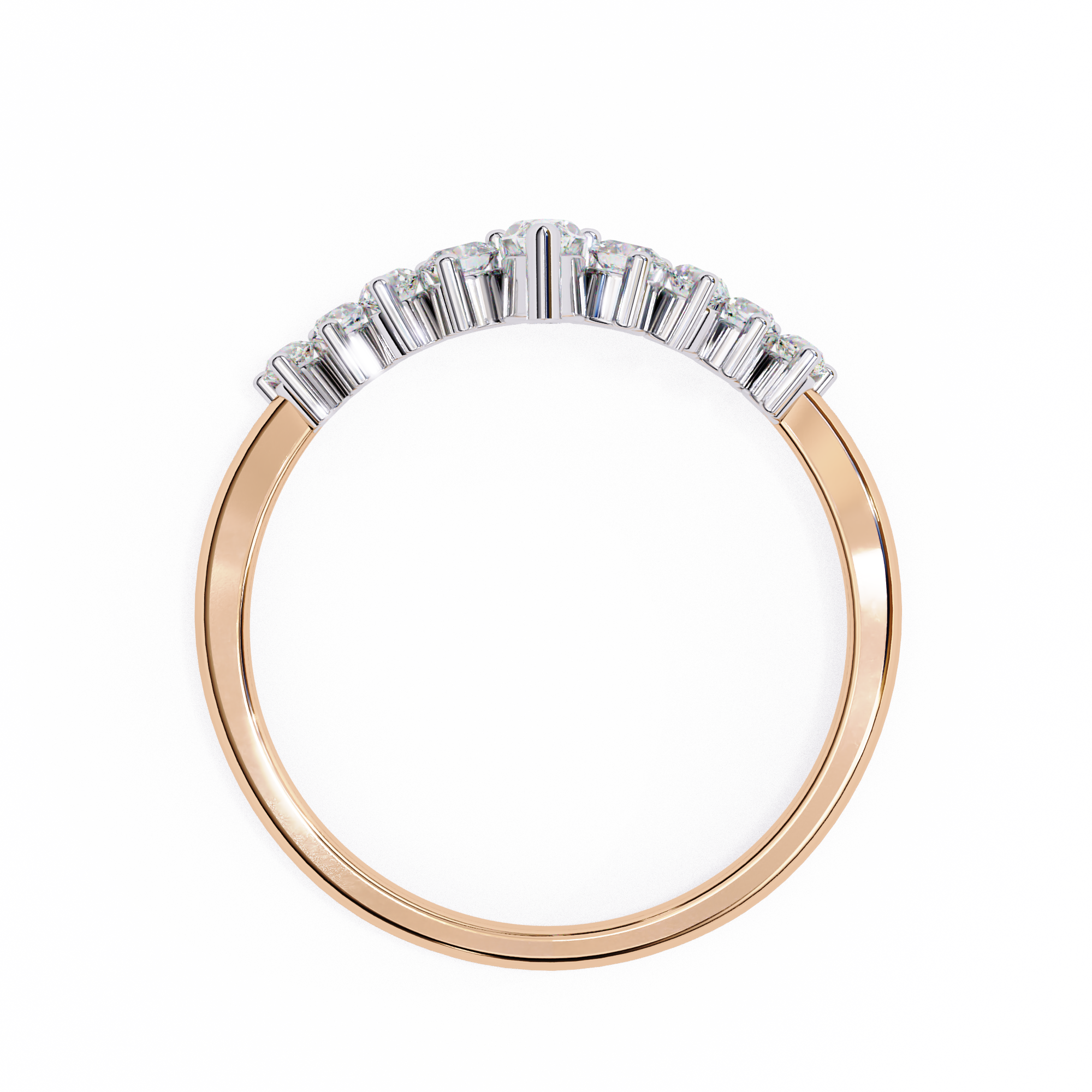 0.39 ct Lustrous Mirage Band 9k