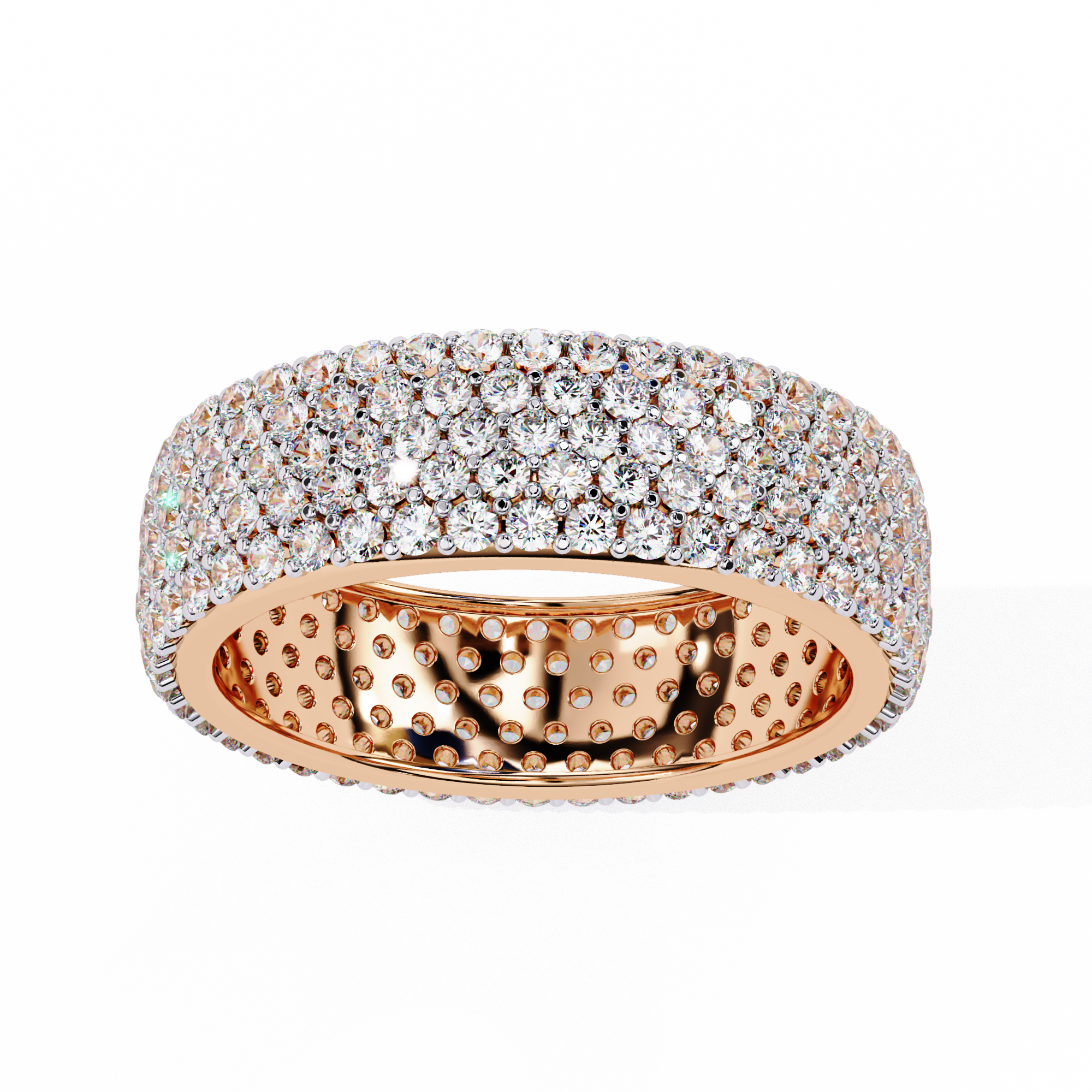 1.81 ct Eternal Round Band 9k