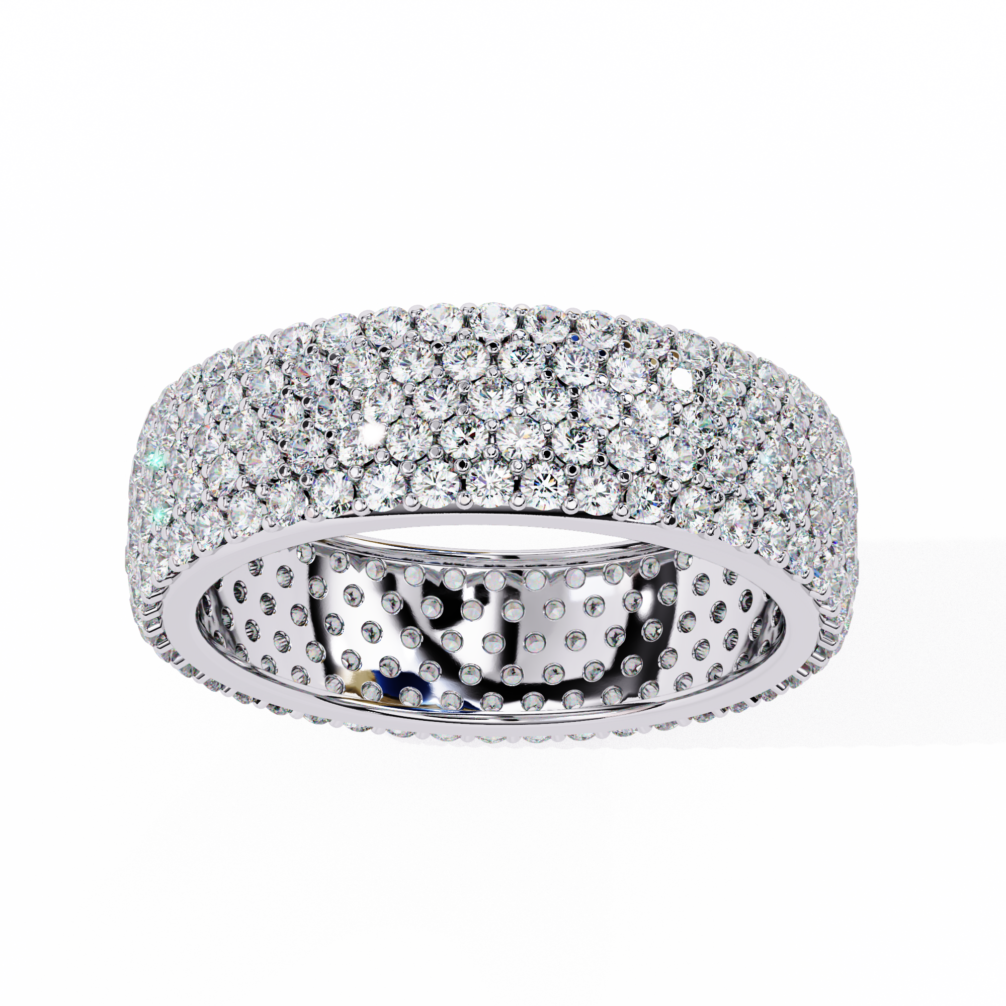 1.81 ct Eternal Round Band 9k