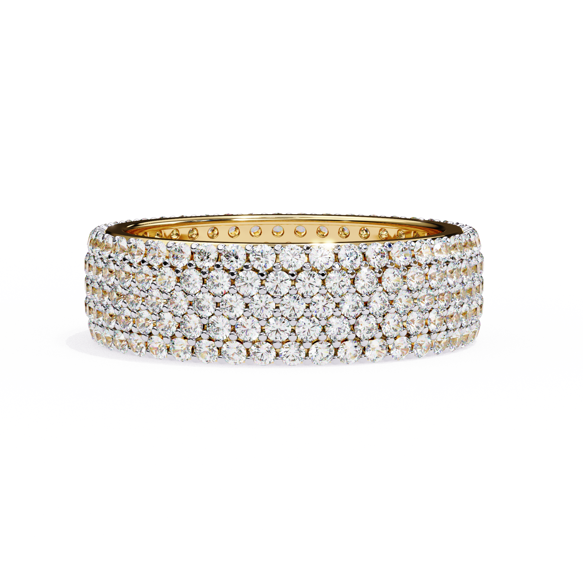 1.81 ct Eternal Round Band 9k