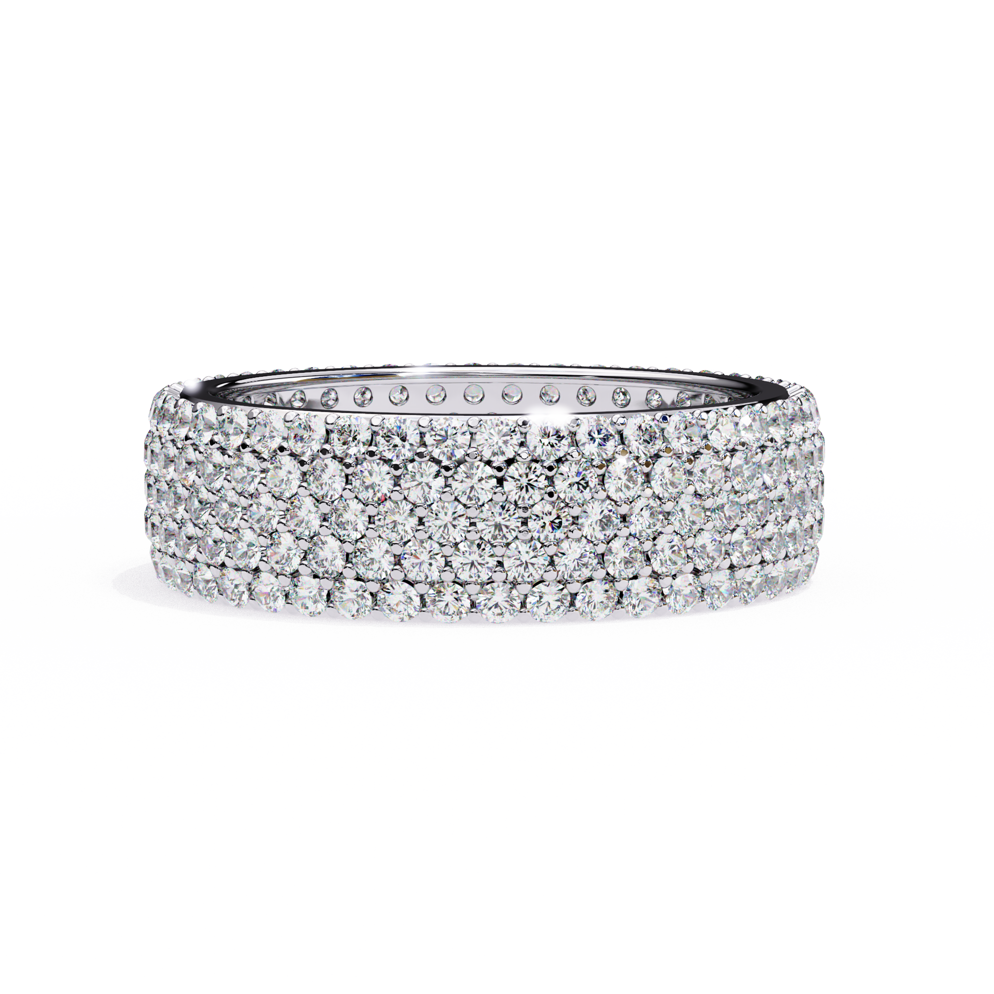 1.81 ct Eternal Round Band 9k