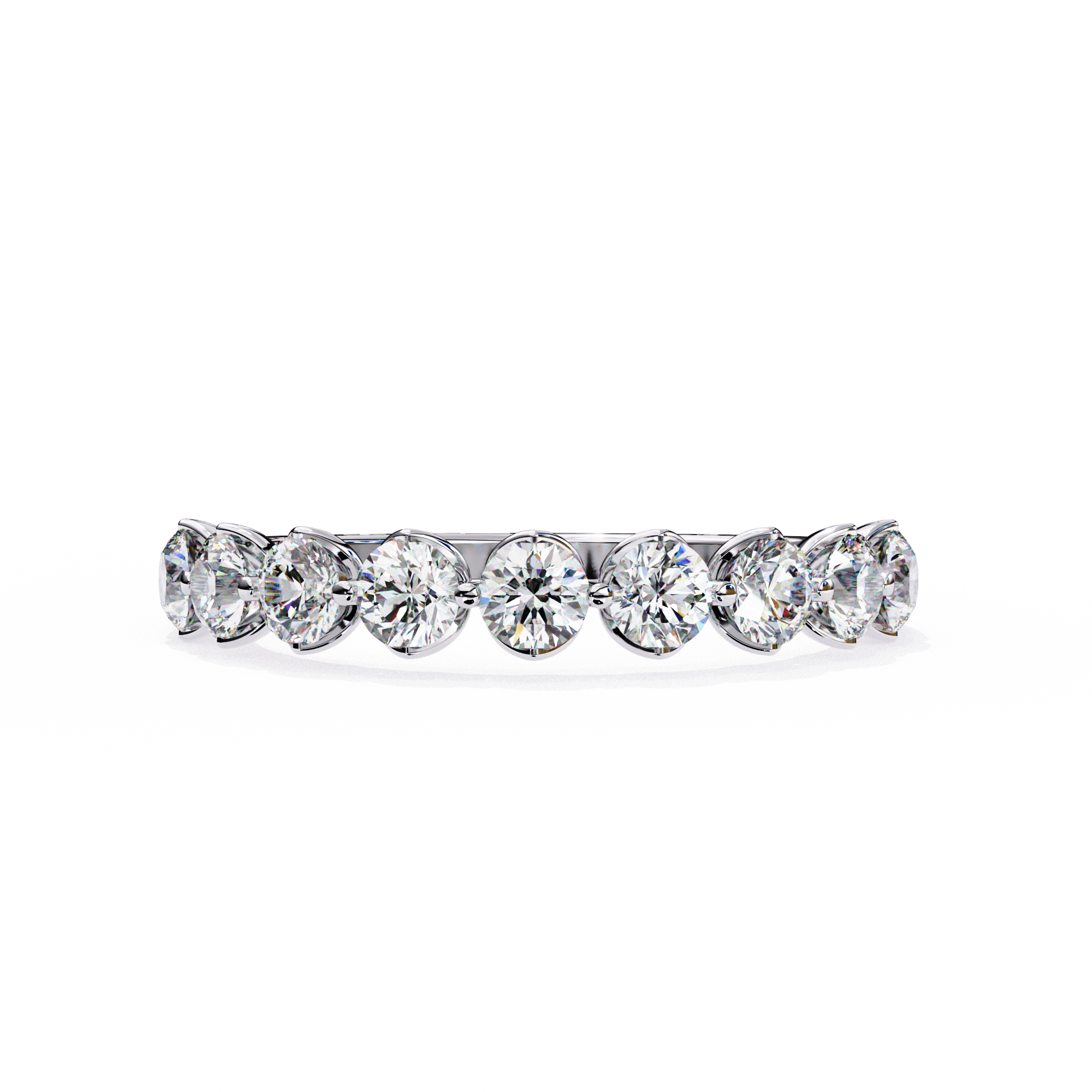 0.97 carat round band