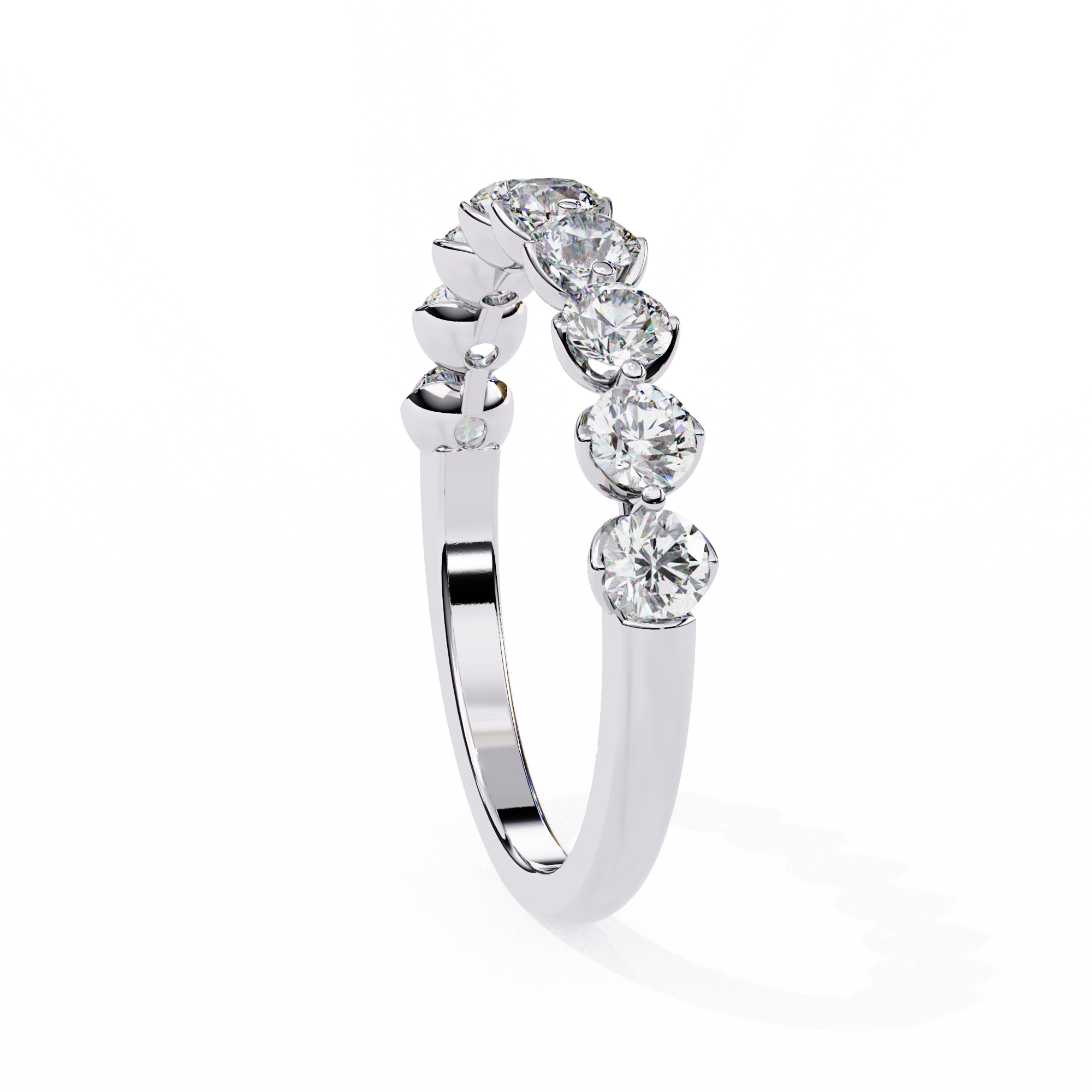 0.97 ct Brilliance Halo Band 9k