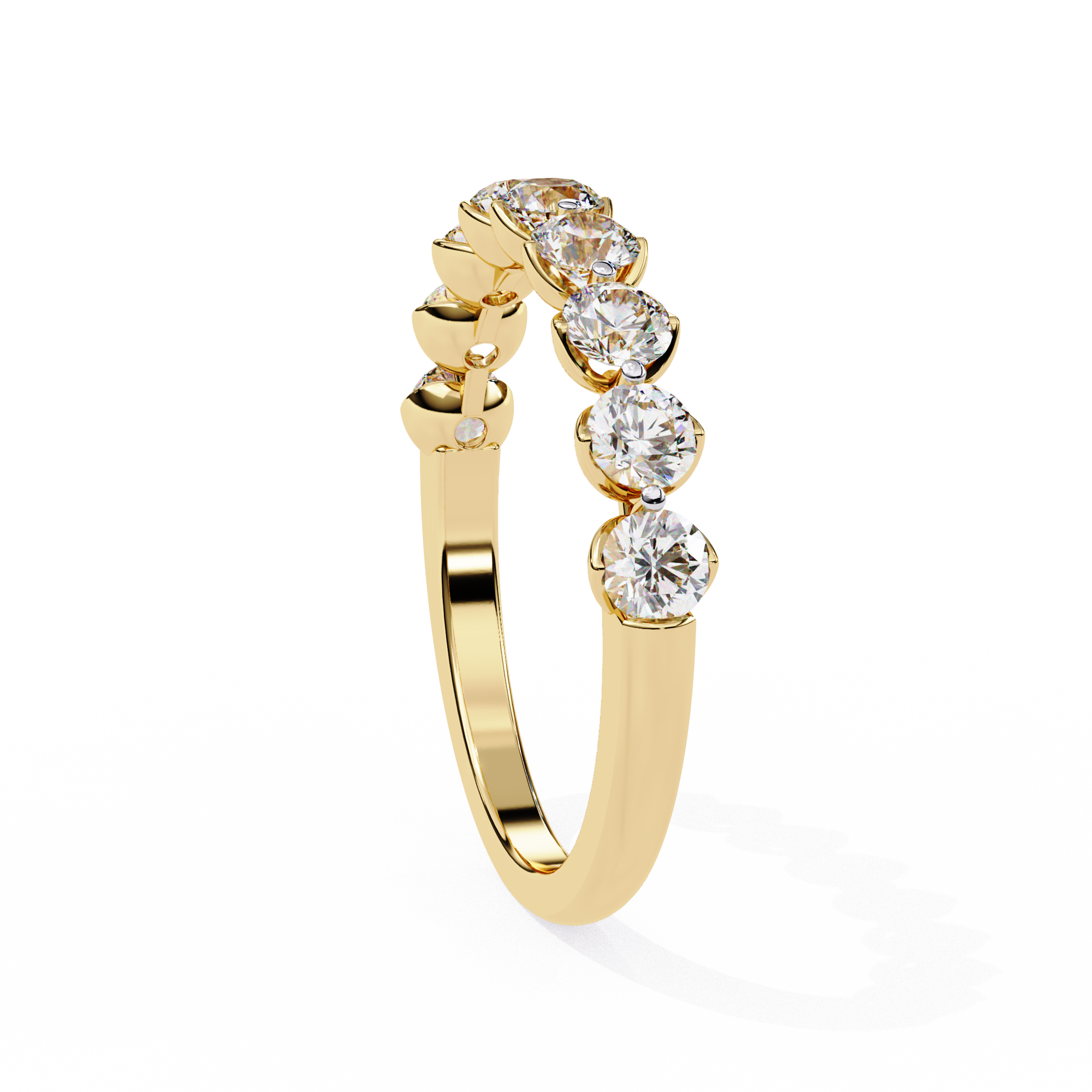 0.97 ct Brilliance Halo Band 9k