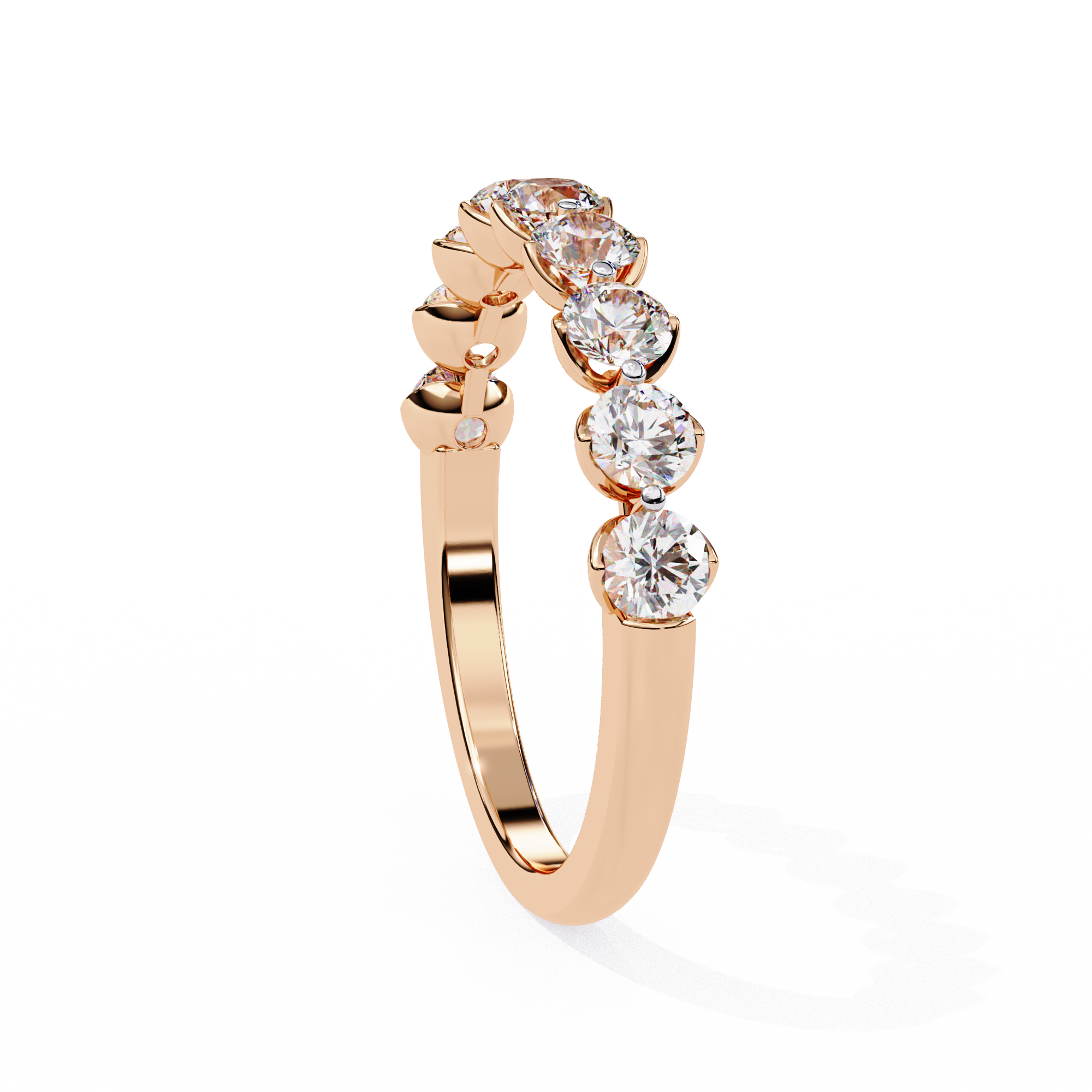 0.97 ct Brilliance Halo Band 9k