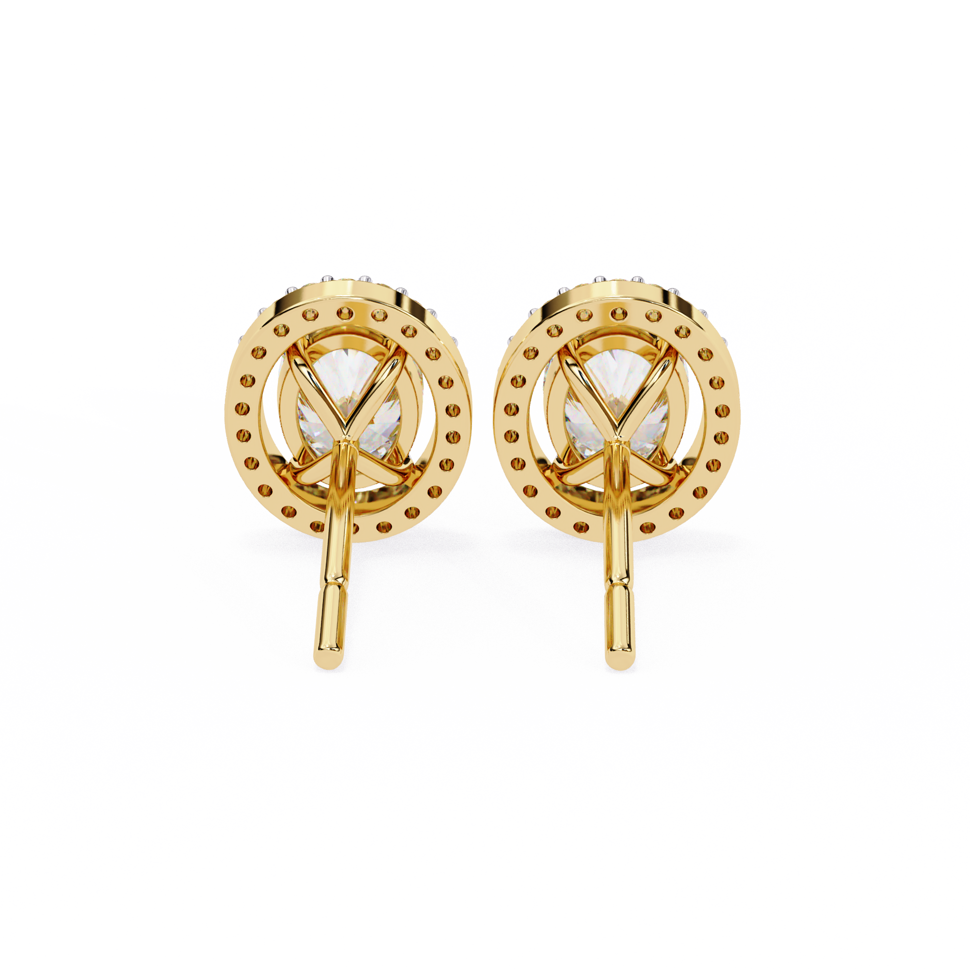0.97 ct Twilight Oval Earrings 9k