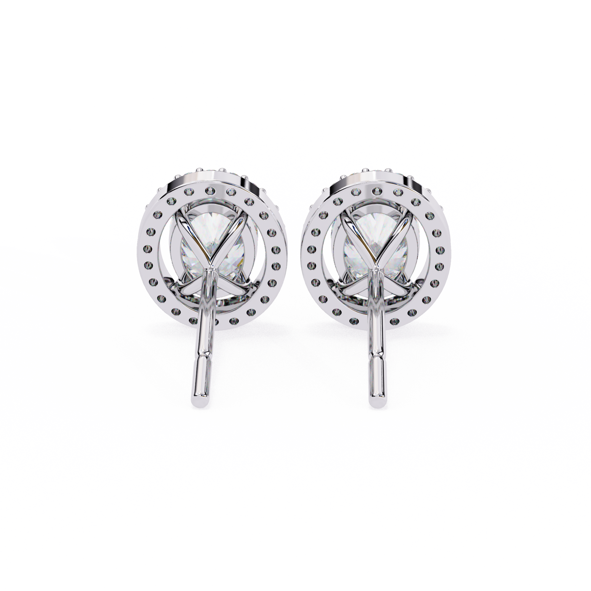 0.97 ct Twilight Oval Earrings 9k